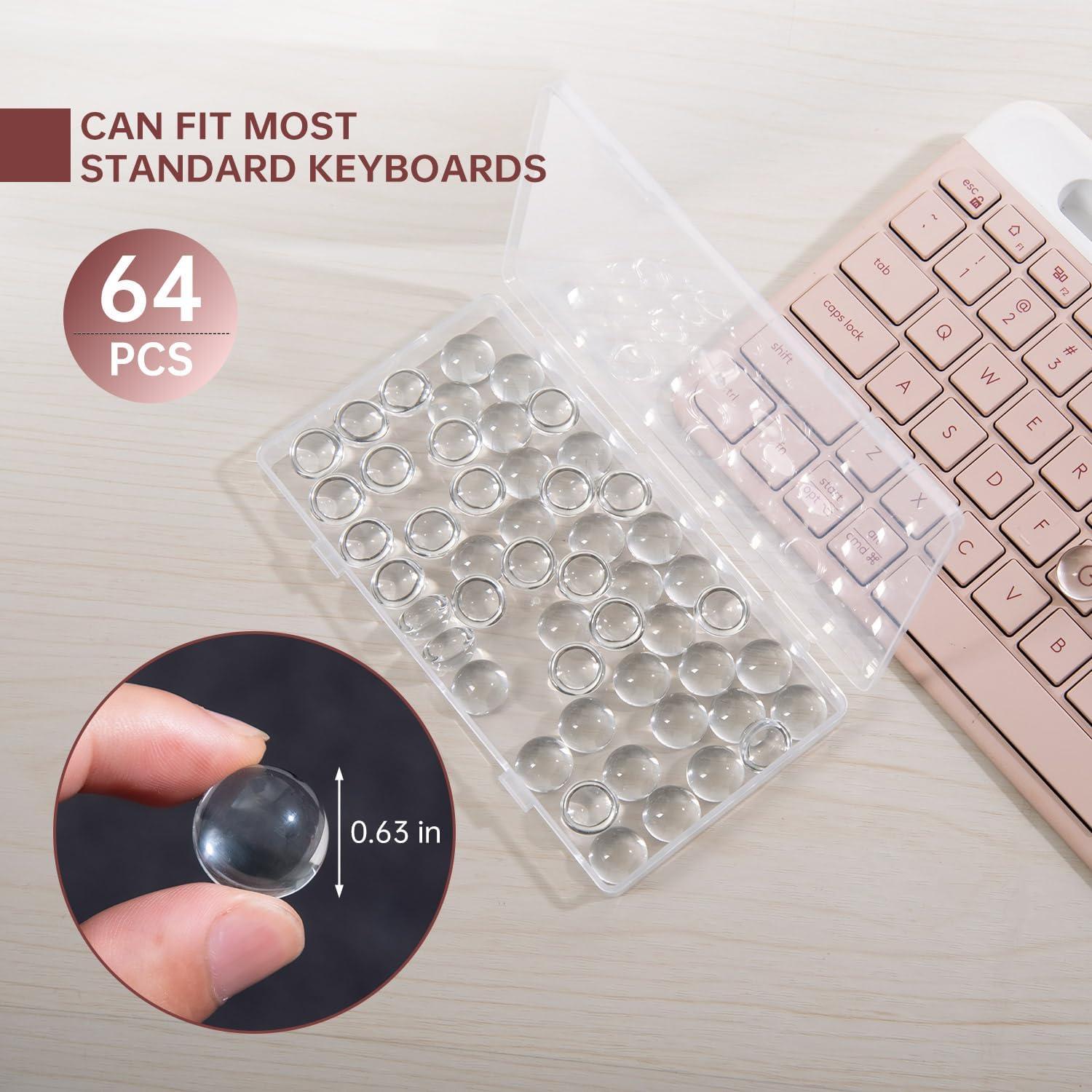 Calcomanías Transparentes para Teclado imComor 64PCS Uñas Largas