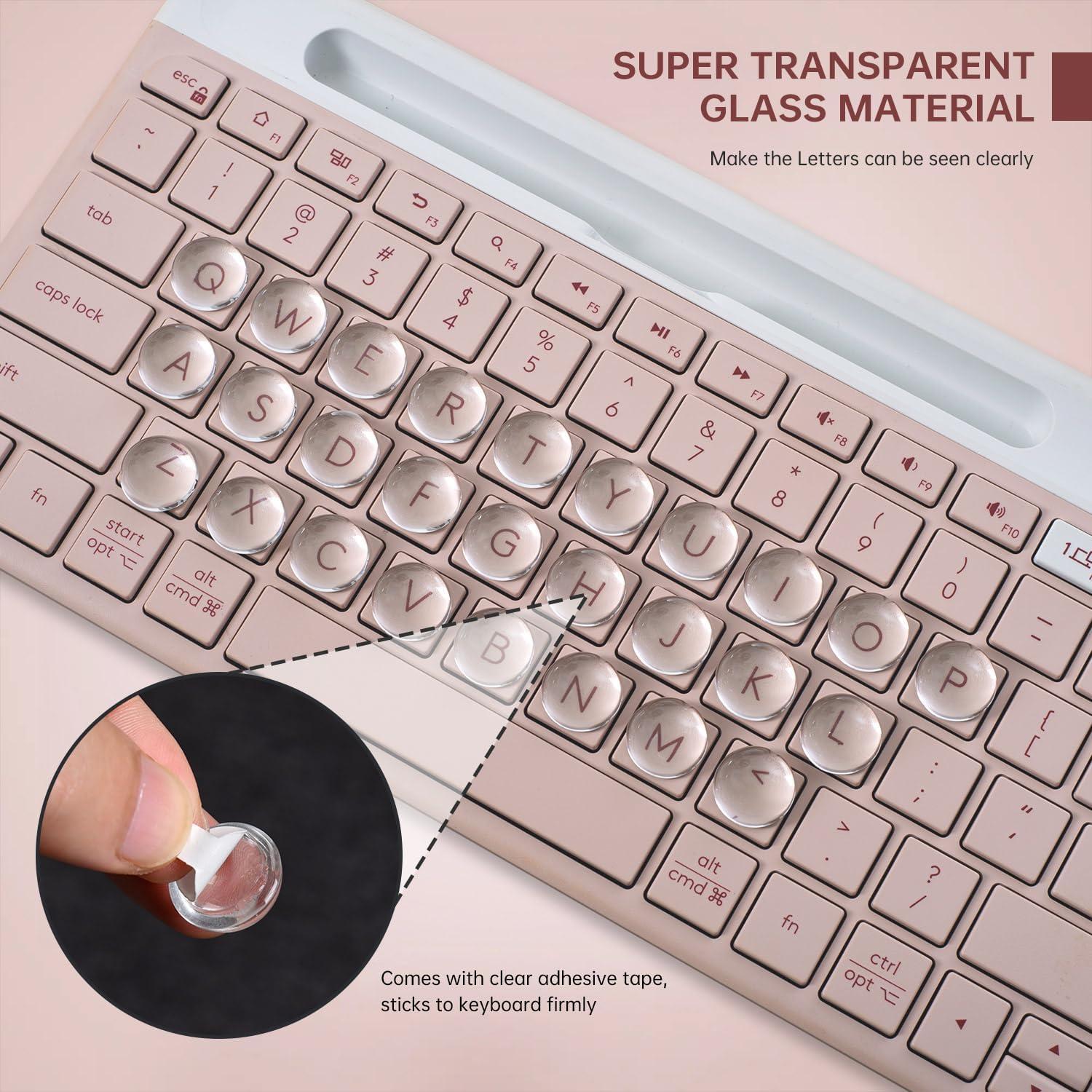 Calcomanías Transparentes para Teclado imComor 64PCS Uñas Largas
