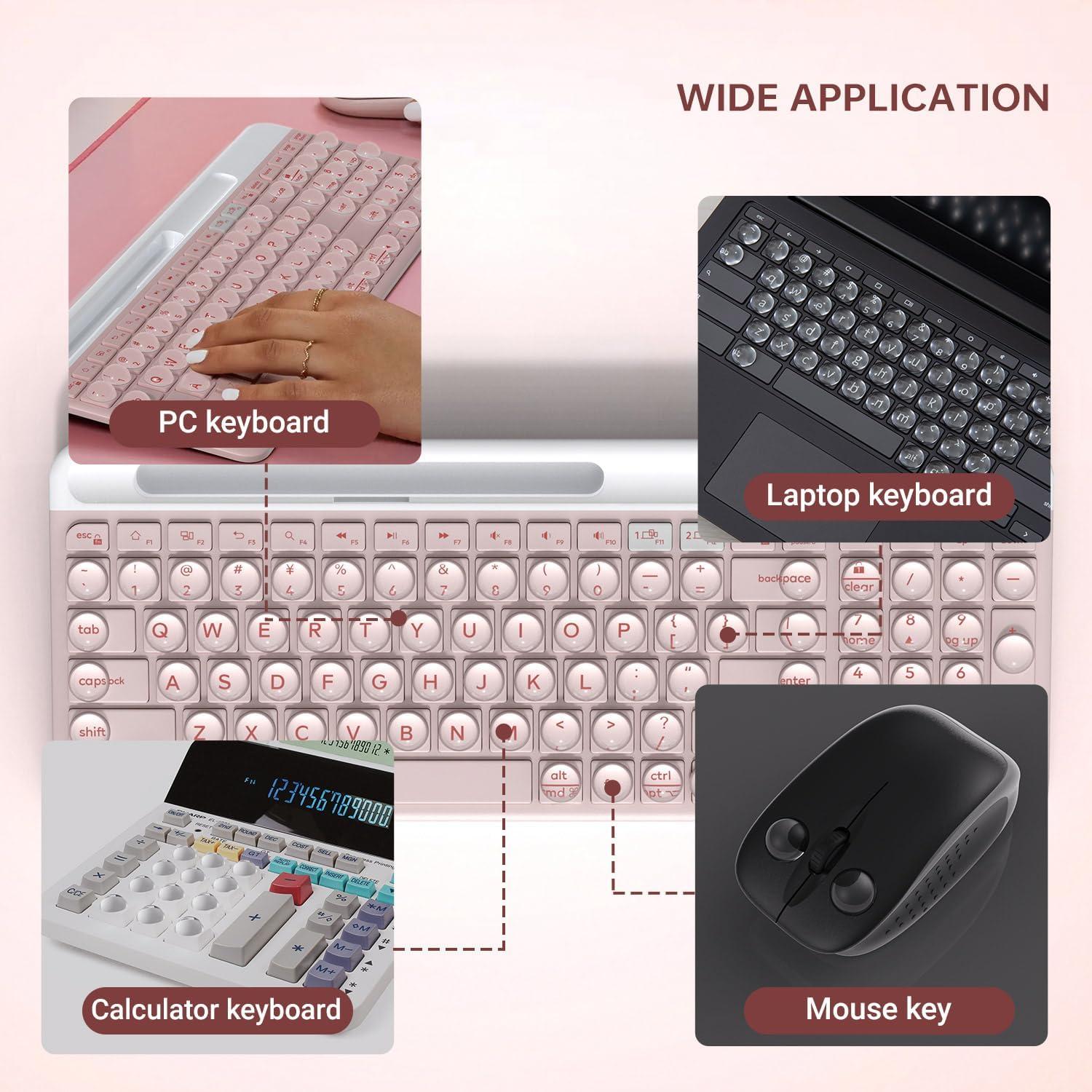 Calcomanías Transparentes para Teclado imComor 64PCS Uñas Largas