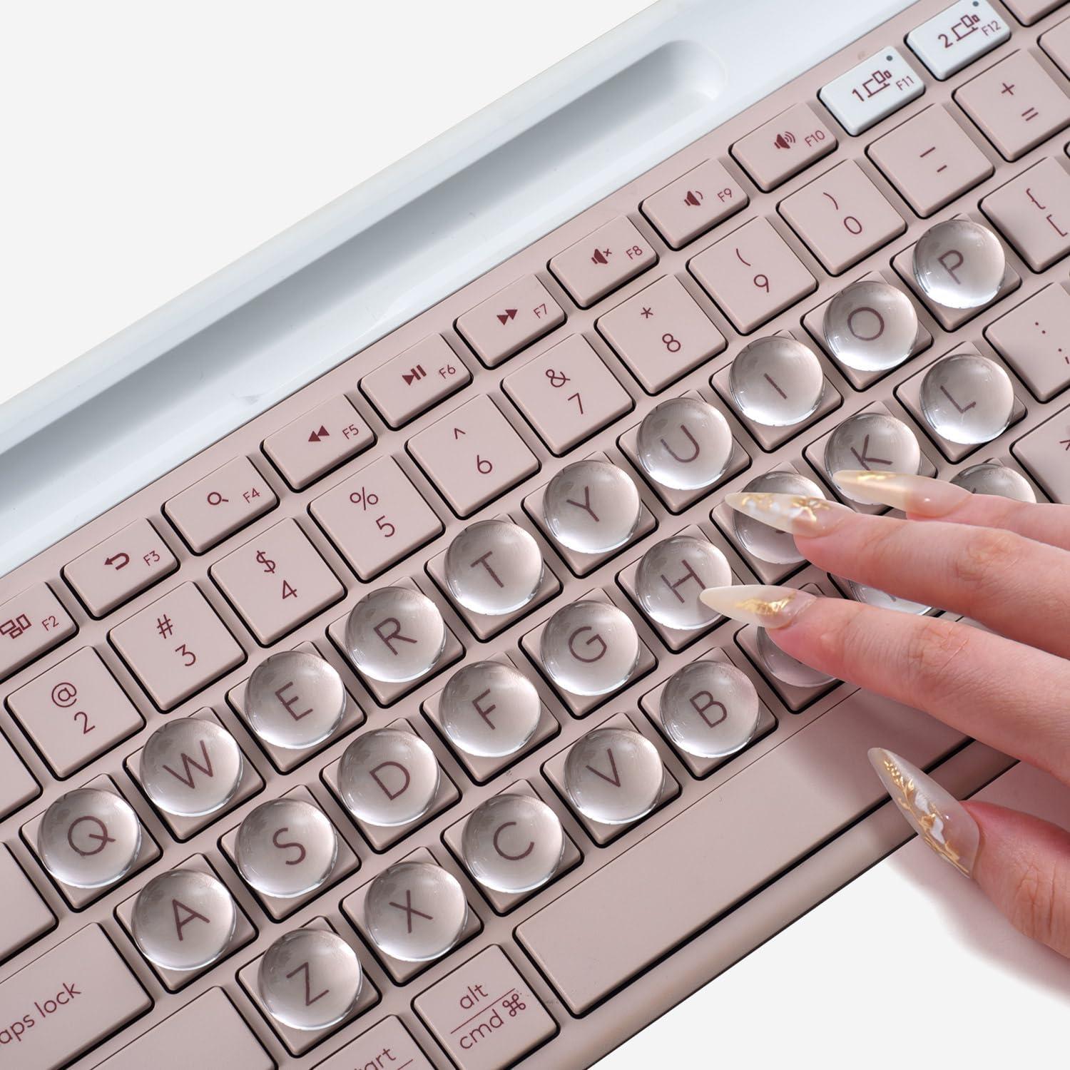 Calcomanías Transparentes para Teclado imComor 64PCS Uñas Largas