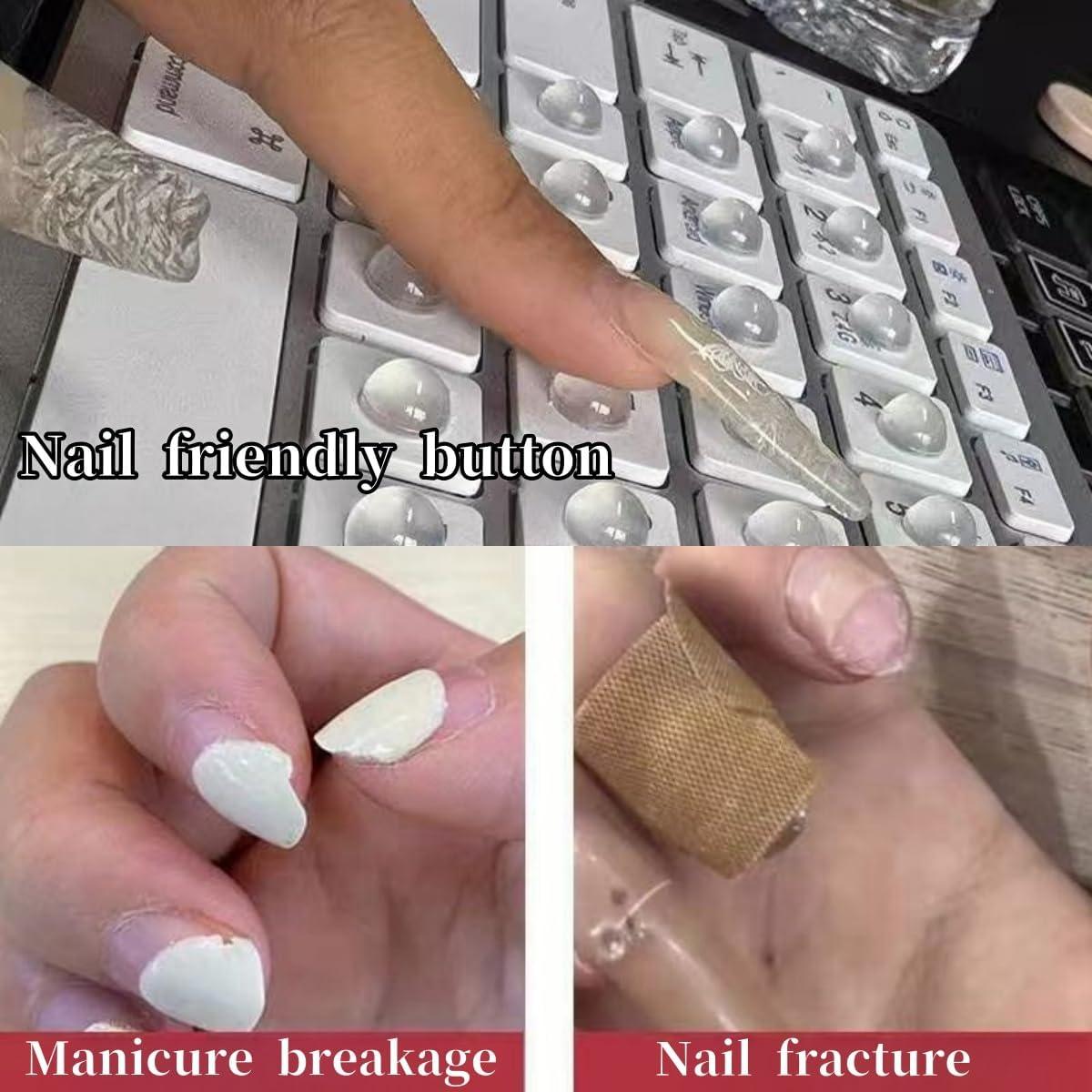 Pegatinas de Teclado para Uñas Largas SUNKOX 36pcs 16mm