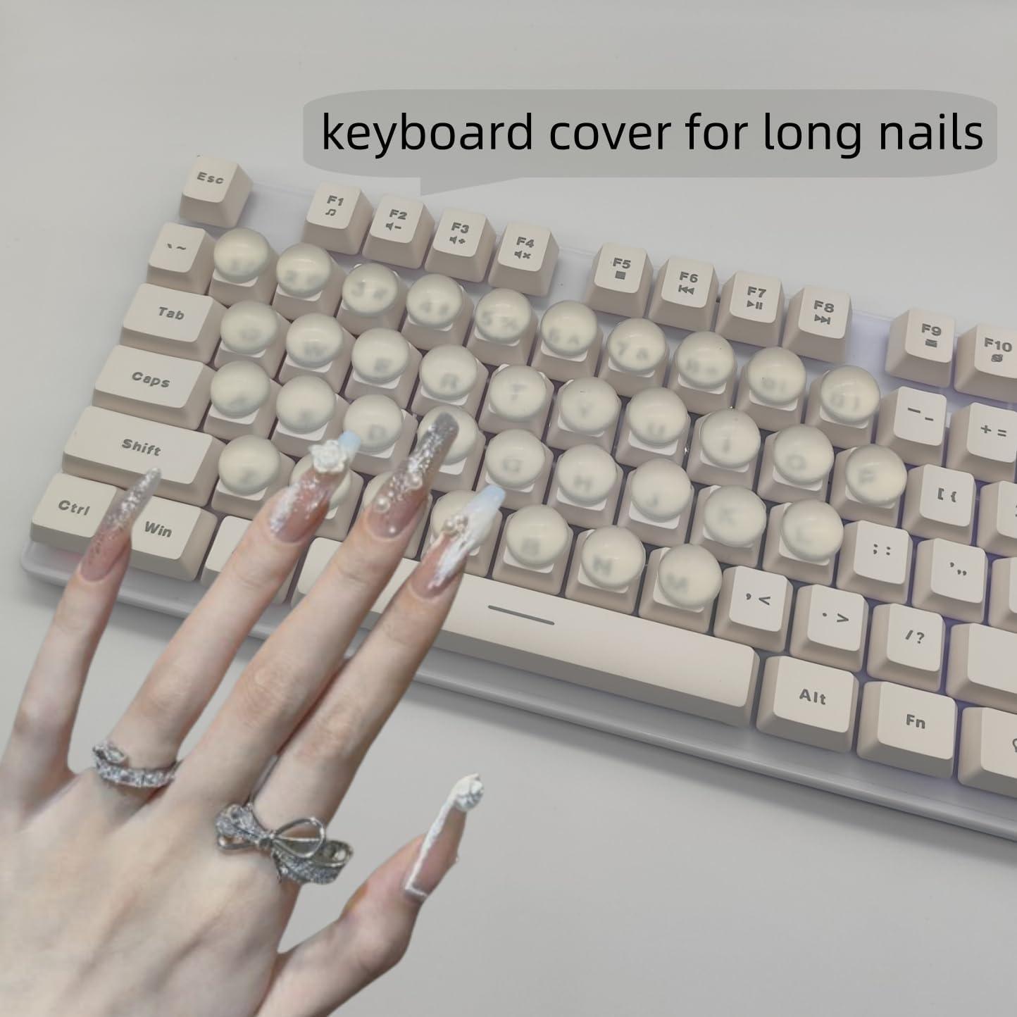 Pegatinas de Teclado para Uñas Largas SUNKOX 36pcs 16mm