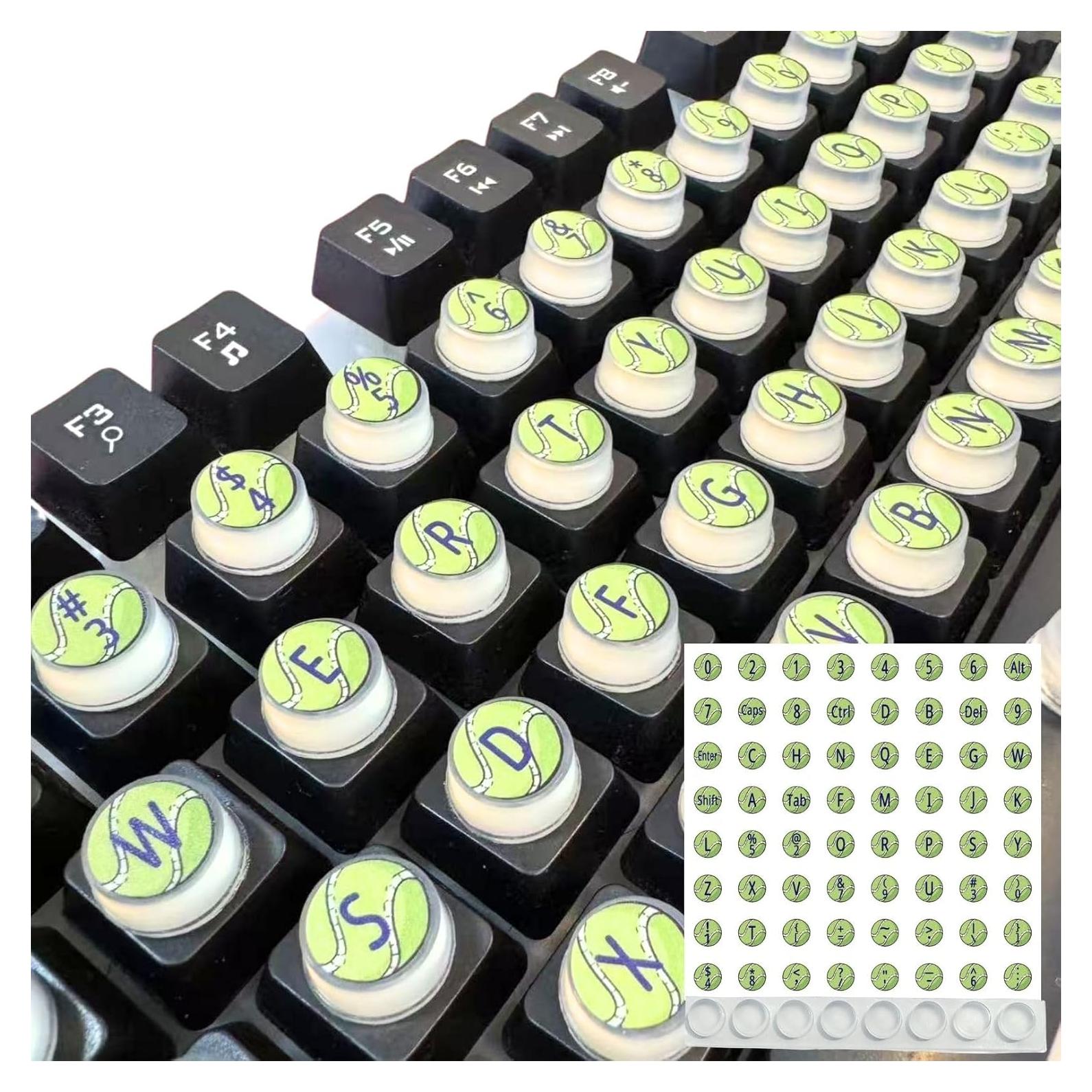 Burbujas de Teclado Silicona LikoSpark 72pcs para Uñas Largas