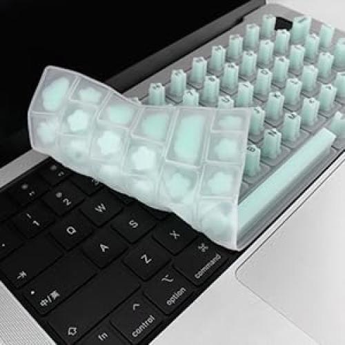 Cubierta de Teclado HRH para Uñas Largas Azul Aqua - MacBook Pro/Air