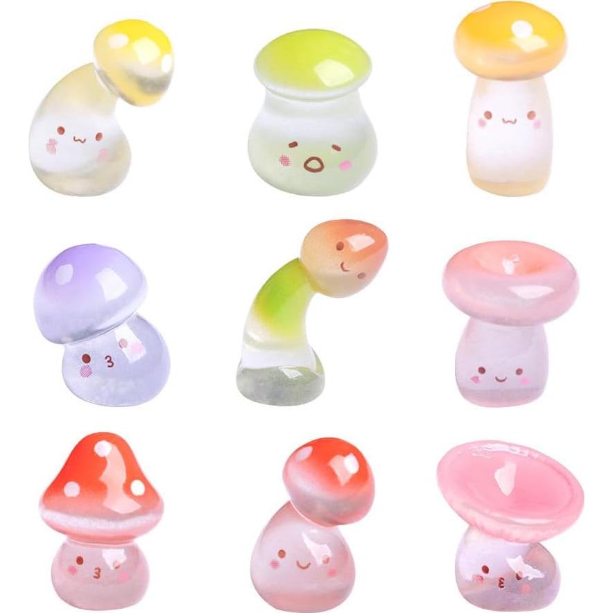 Calcomanías 3D para Teclado MayeBridge Hongo Noctilucente 16 Pzas