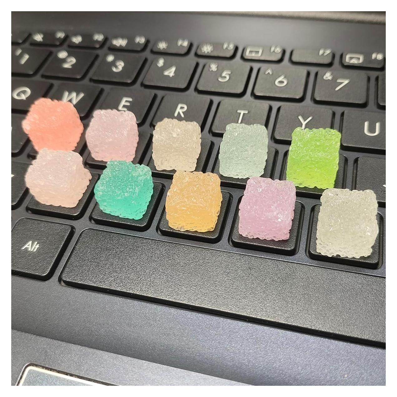 Etiquetas de Teclado Silicona Difenleaf para Uñas Largas - 36 Piezas