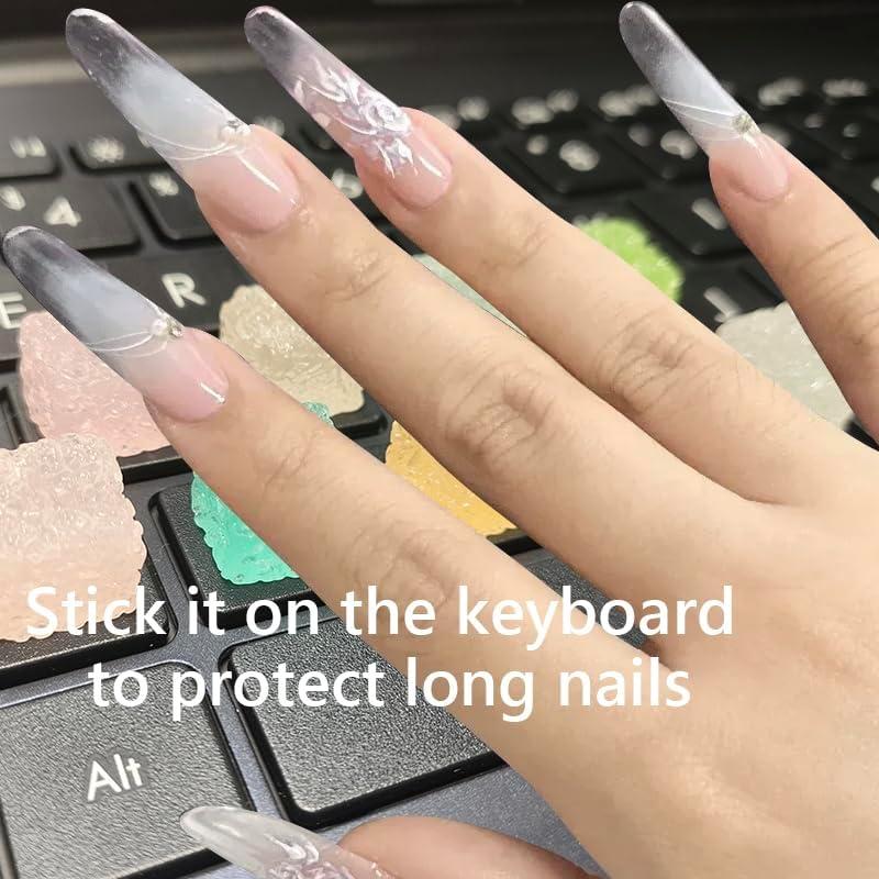 Etiquetas de Teclado Silicona Difenleaf para Uñas Largas - 36 Piezas