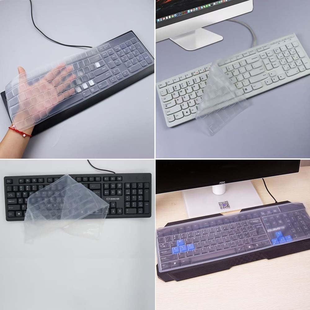 Protector de Teclado de Silicona VORTINIOUS Ultra Delgado 104/107 Teclas
