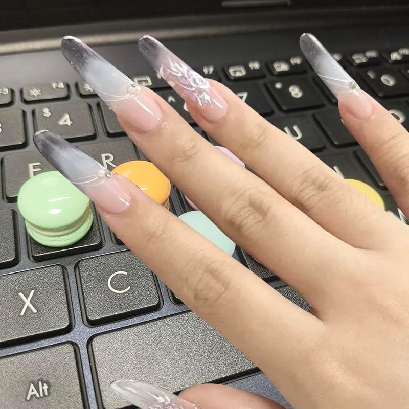 Pegatinas de Silicona para Teclado DIFENLEAF - Protección Uñas Largas