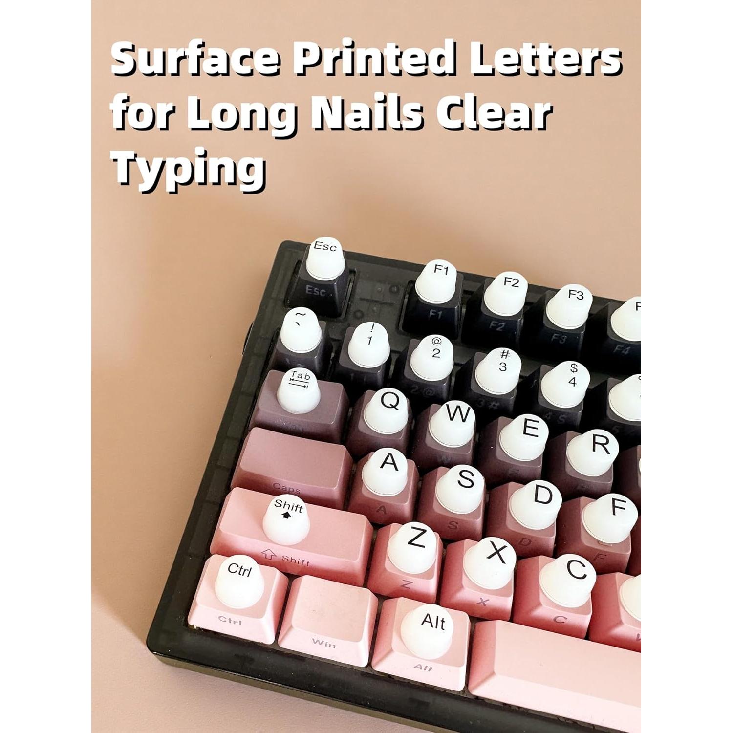 Calcomanías de Teclado Silicona Elevadas 64PCS - Virsomier