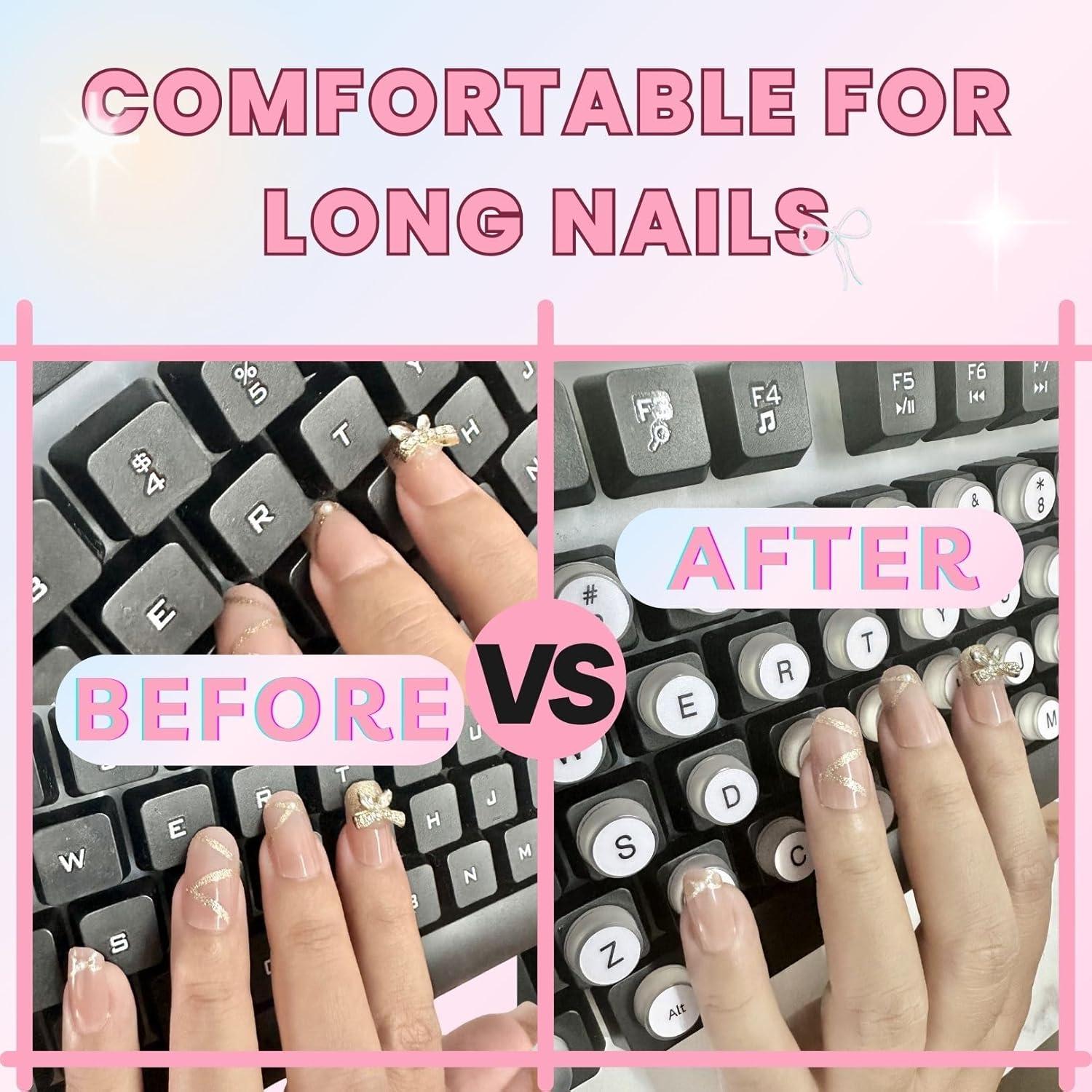 Calcomanías de Teclado Silicona LikoSpark Rosa 72 PCS