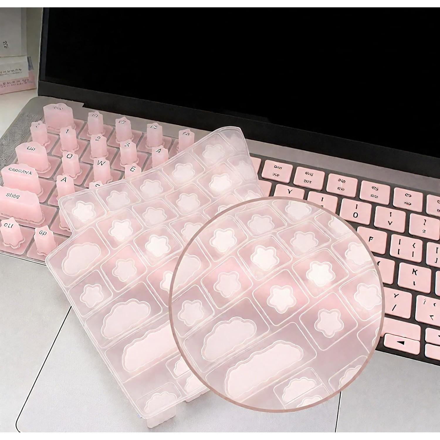 Cubierta de Teclado de Silicona Se7enline para MacBook Pro/Air 2021-2025 - Rosa