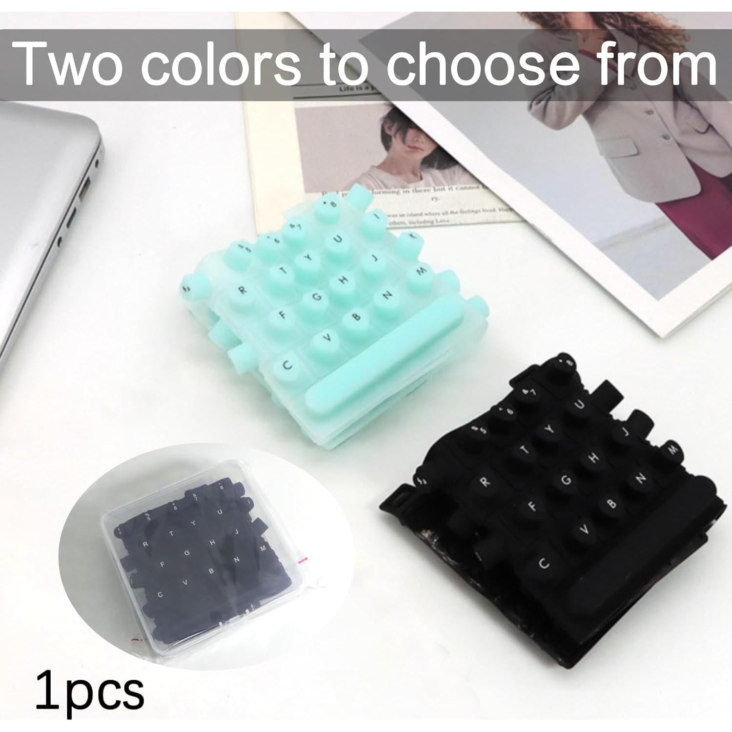 Cubierta de Teclado Elevada en Forma de Corazón HuiYuan18, Negra