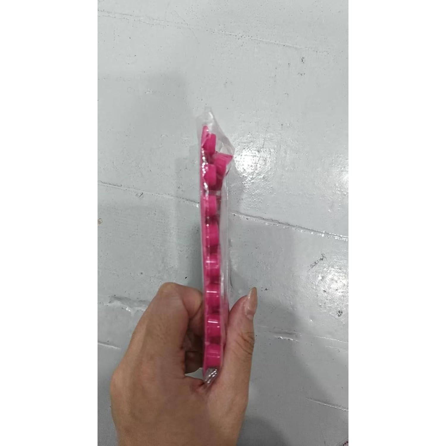 64 Calcomanías de Teclado Rosa Oscuro HINGTAI para Uñas Largas