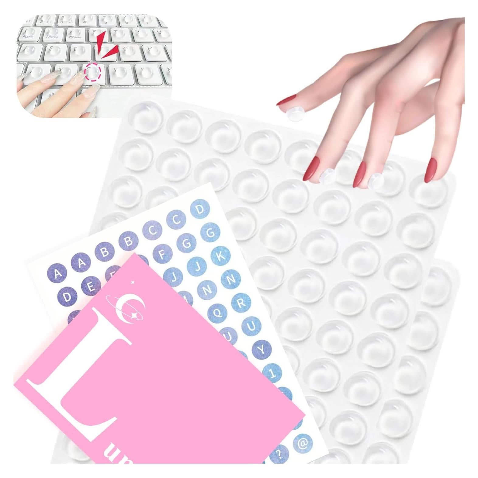 Calcomanías para Teclado FXiaoy - Protección Uñas Largas Mediano