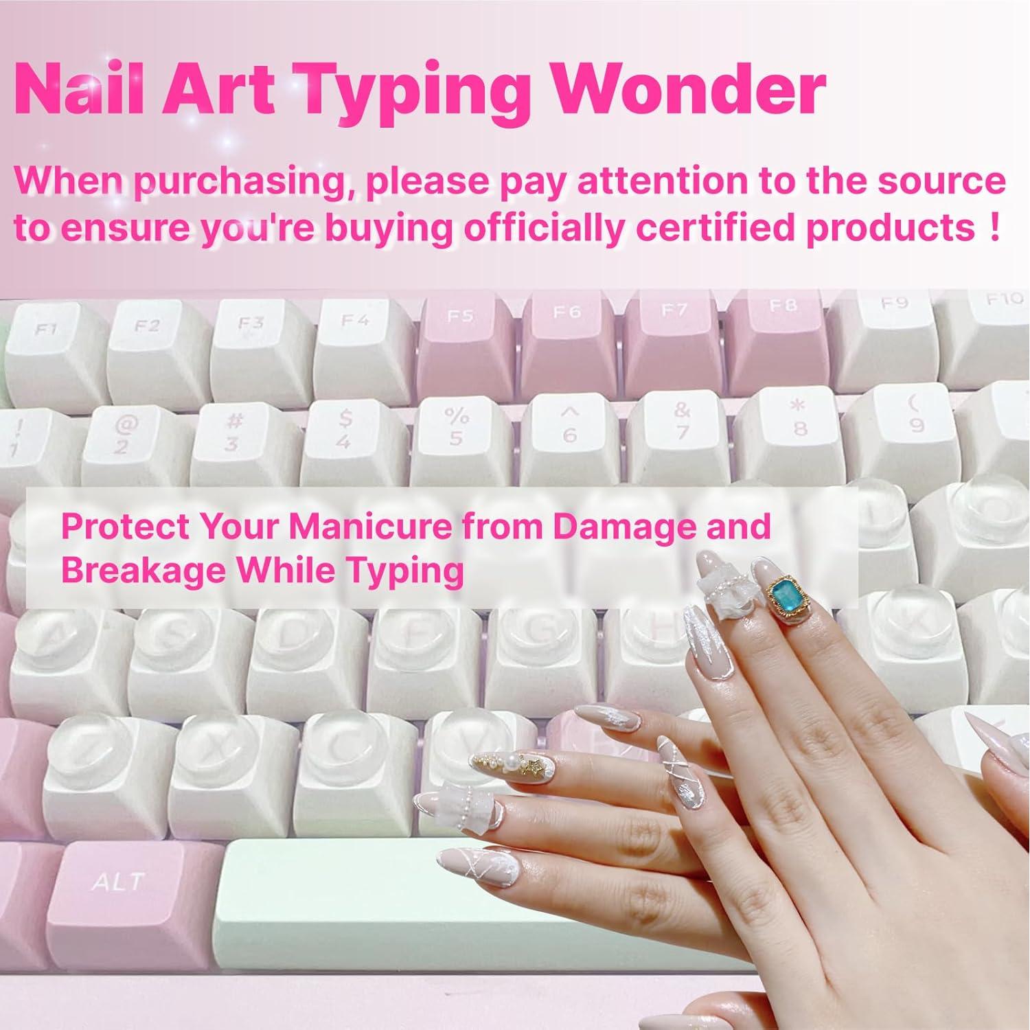 Calcomanías para Teclado FXiaoy - Protección Uñas Largas Mediano