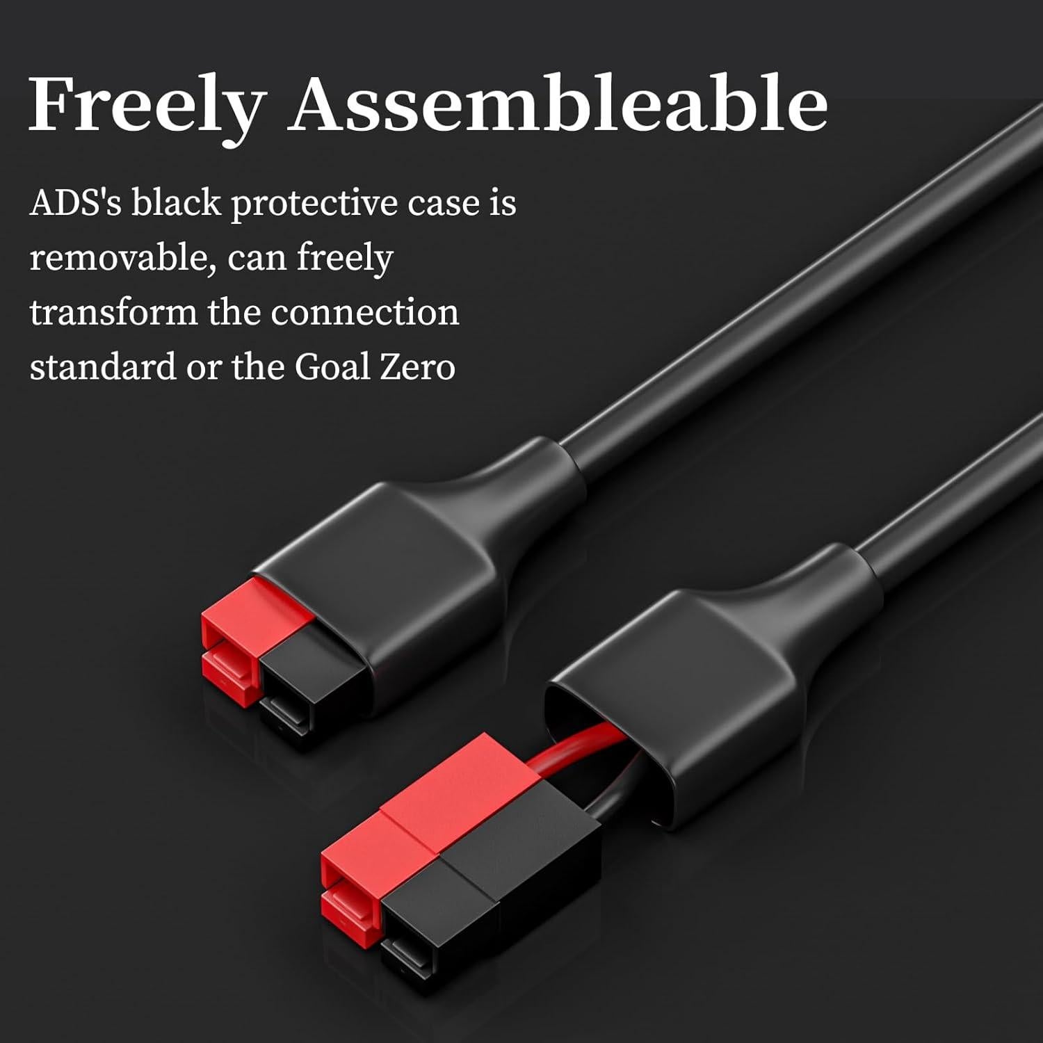 Cable de Extensión DC 4-en-1 Goupchn 2m para Panel Solar