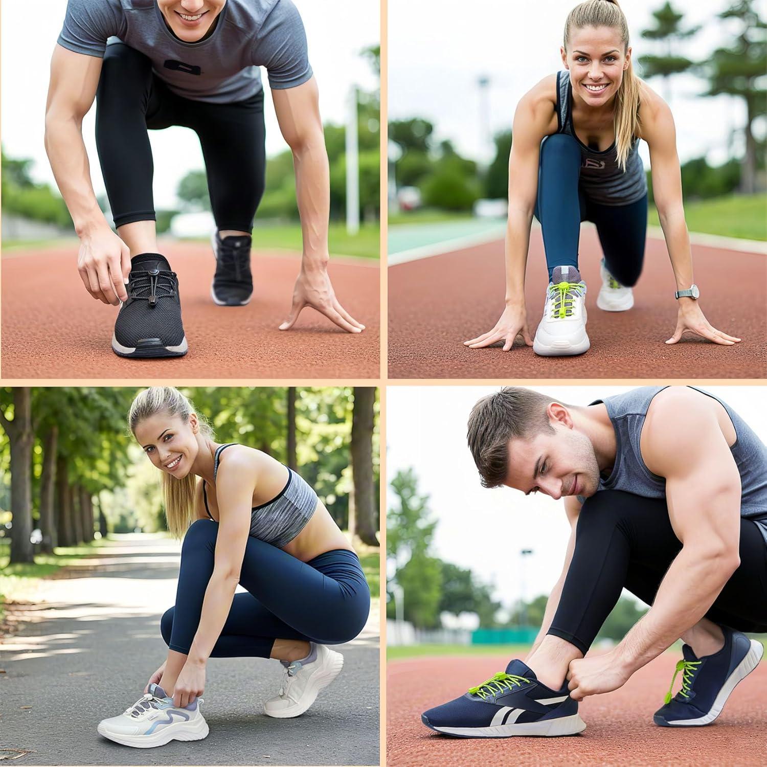 Cordoneras Elásticas Sin Nudos VESONNY - Reflectantes 119 cm