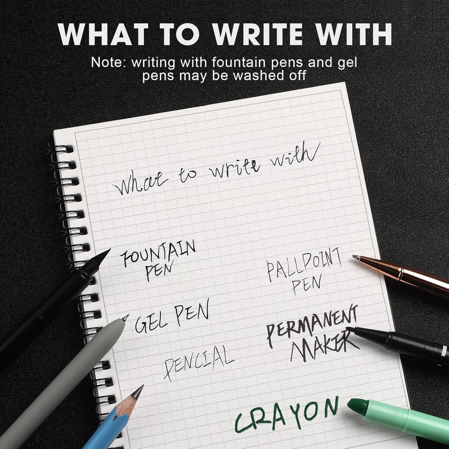 Paquete de 6 Cuadernos A5 Impermeables Saypacck 15x21 cm