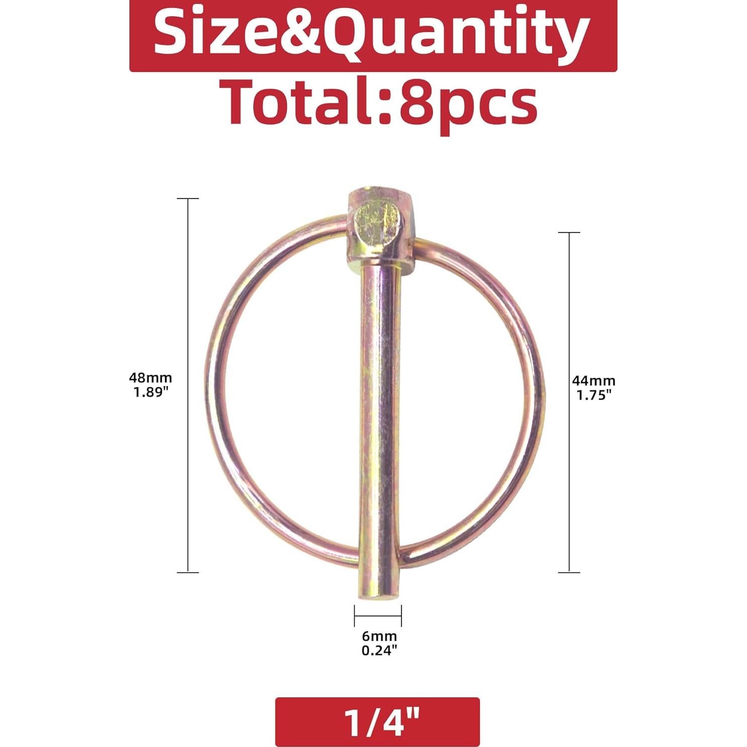 Kit de Pasadores de Seguridad AIMUNOK 1/4" - 8 Piezas