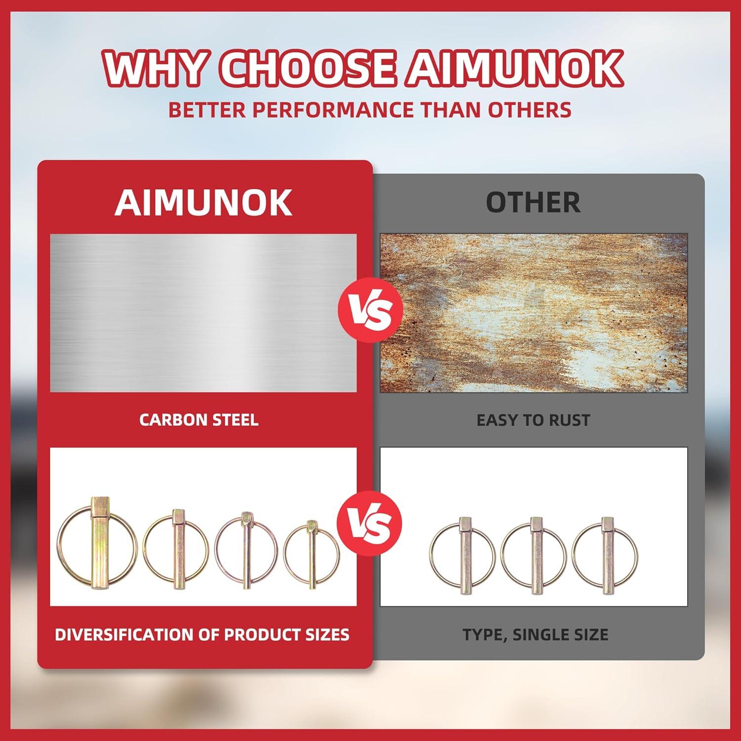 Kit de Pasadores de Seguridad AIMUNOK 1/4" - 8 Piezas