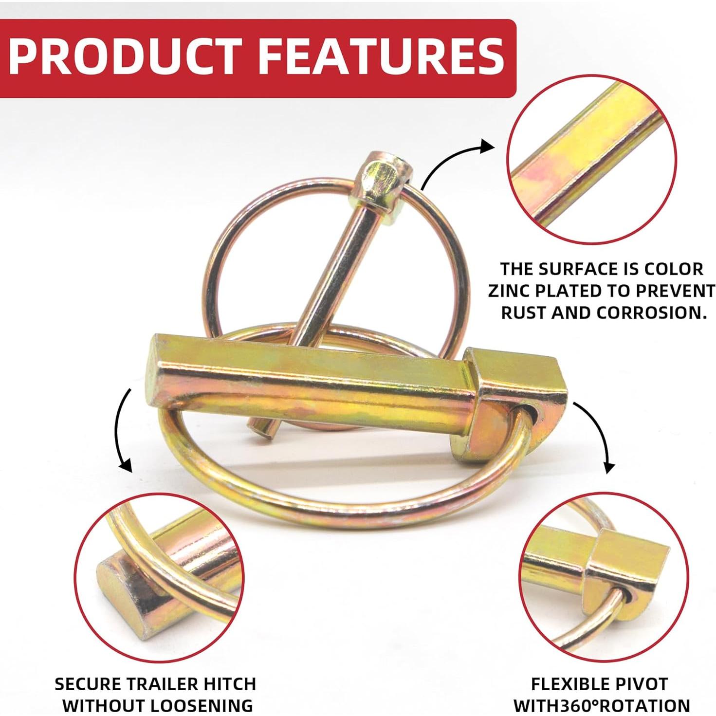 Kit de Pasadores de Seguridad AIMUNOK 1/4" - 8 Piezas