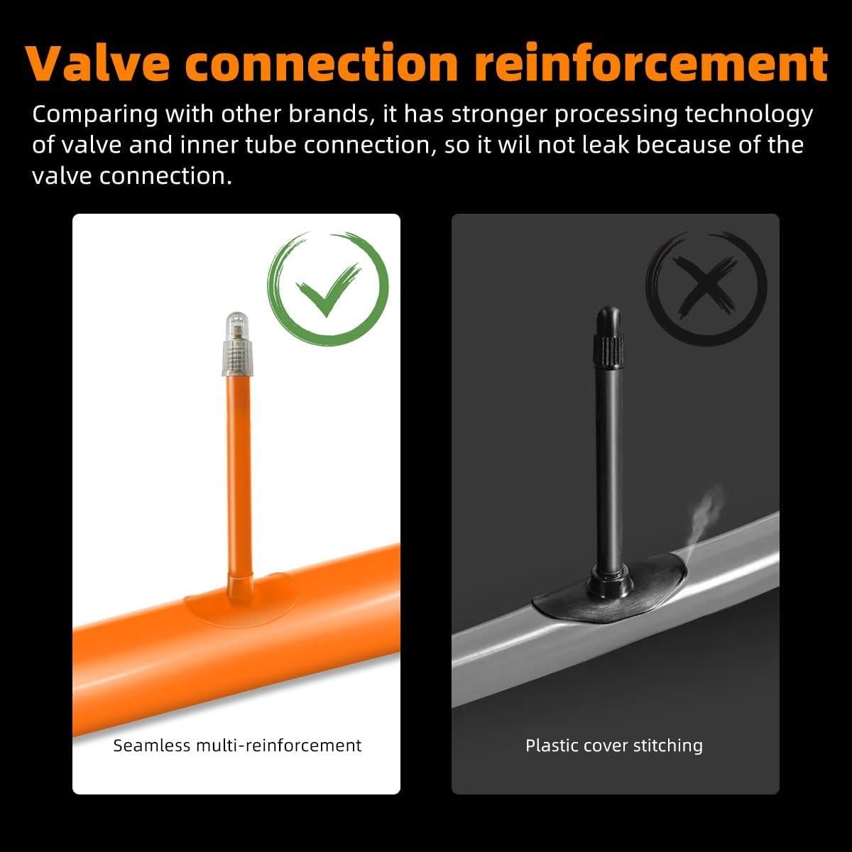 2 Tubos Internos de Bicicleta CYCLAMI 27.5" TPU Válvula Presta