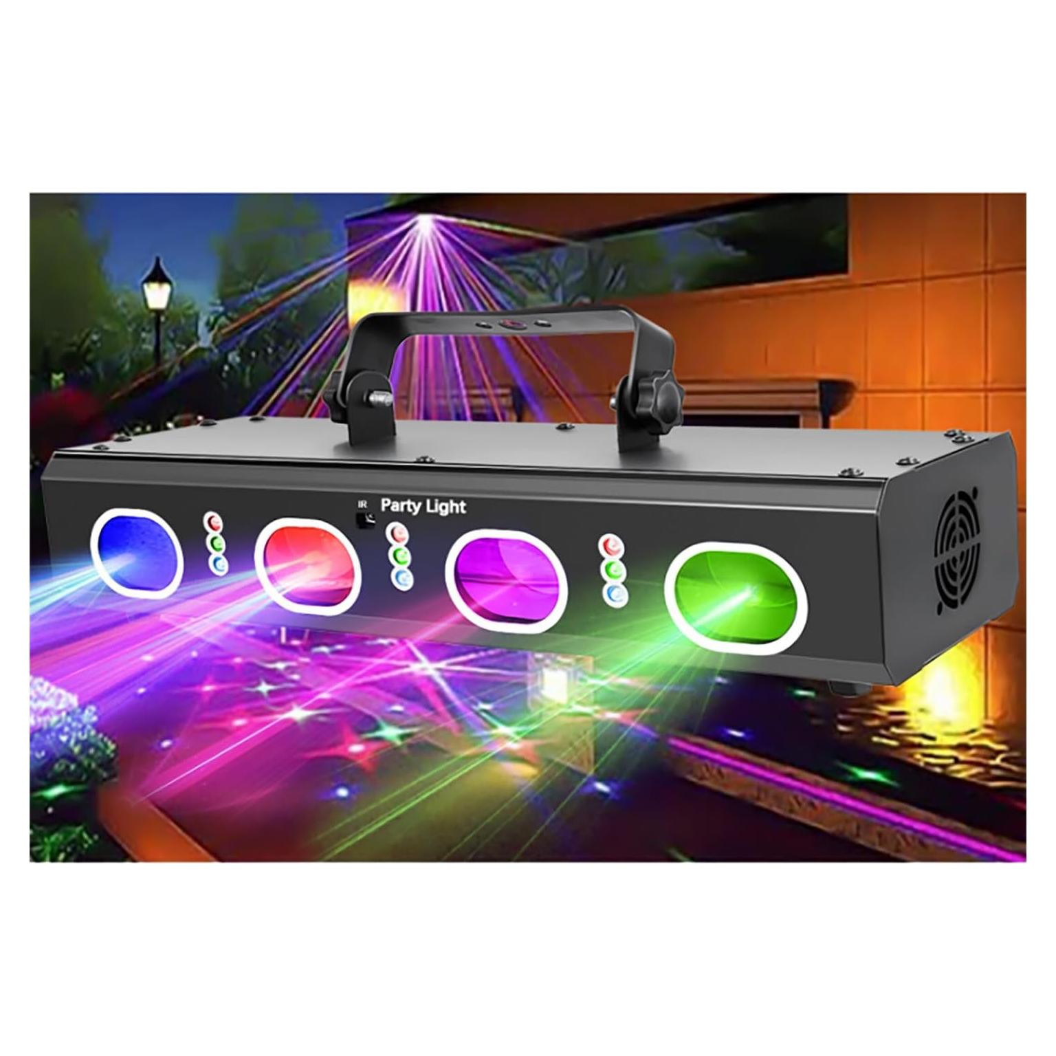 Luz Láser de Fiesta KisMee DQ-R60 RGBP Control Remoto