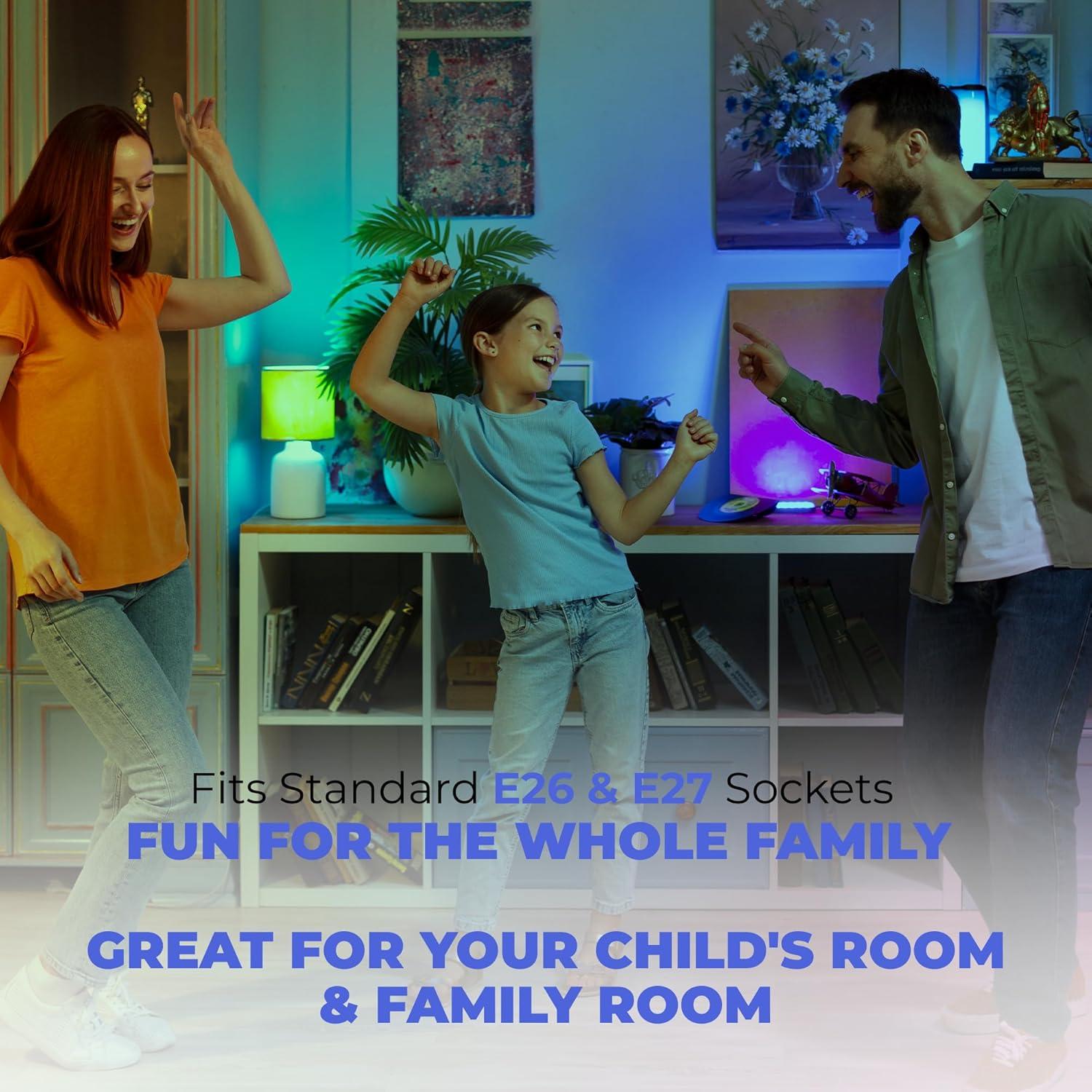 Bombilla LED Skylar E26 con altavoz Bluetooth y control remoto