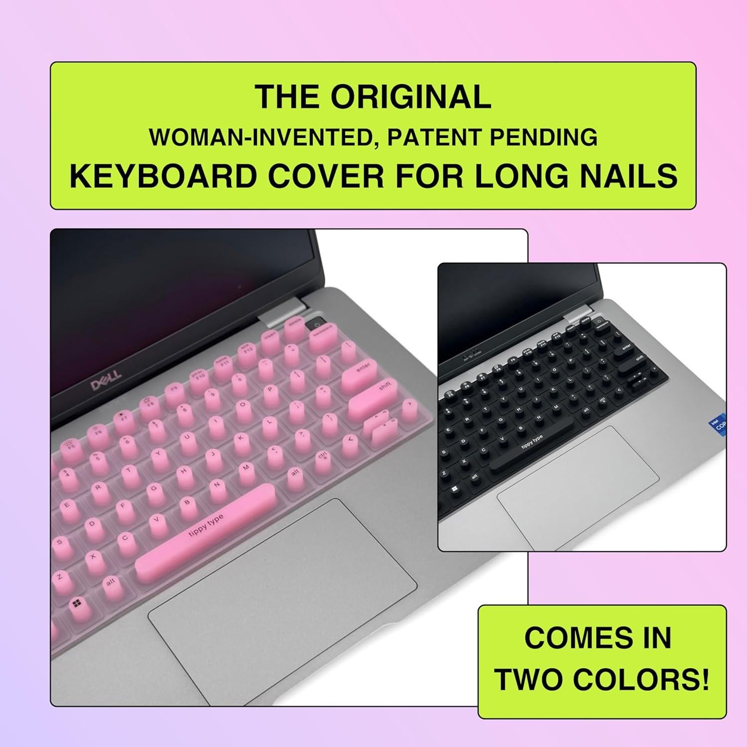 Cubierta de Teclado Silicona Tippy Type para Dell 13.3" Rosa