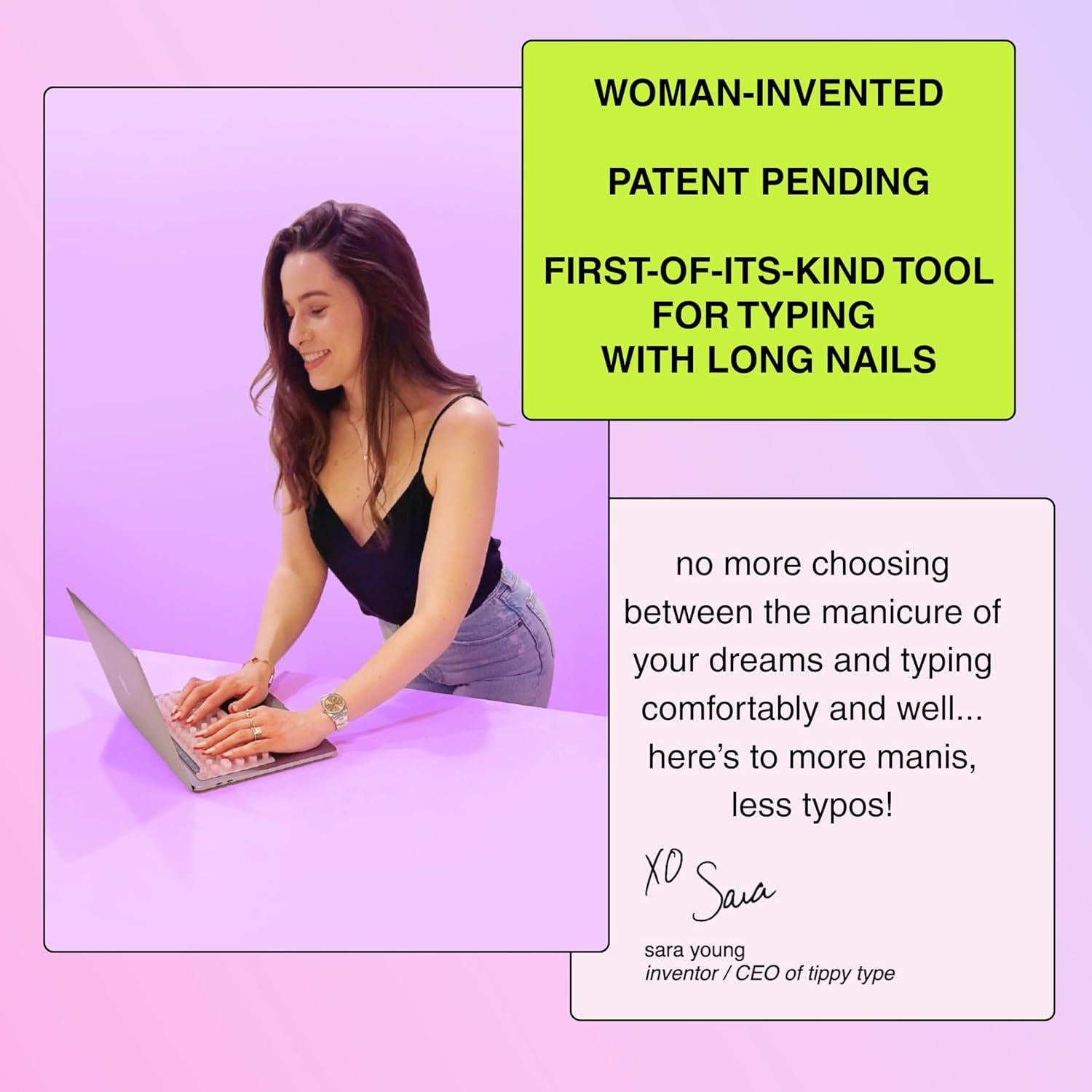 Cubierta de Teclado Silicona Tippy Type para Dell 13.3" Rosa