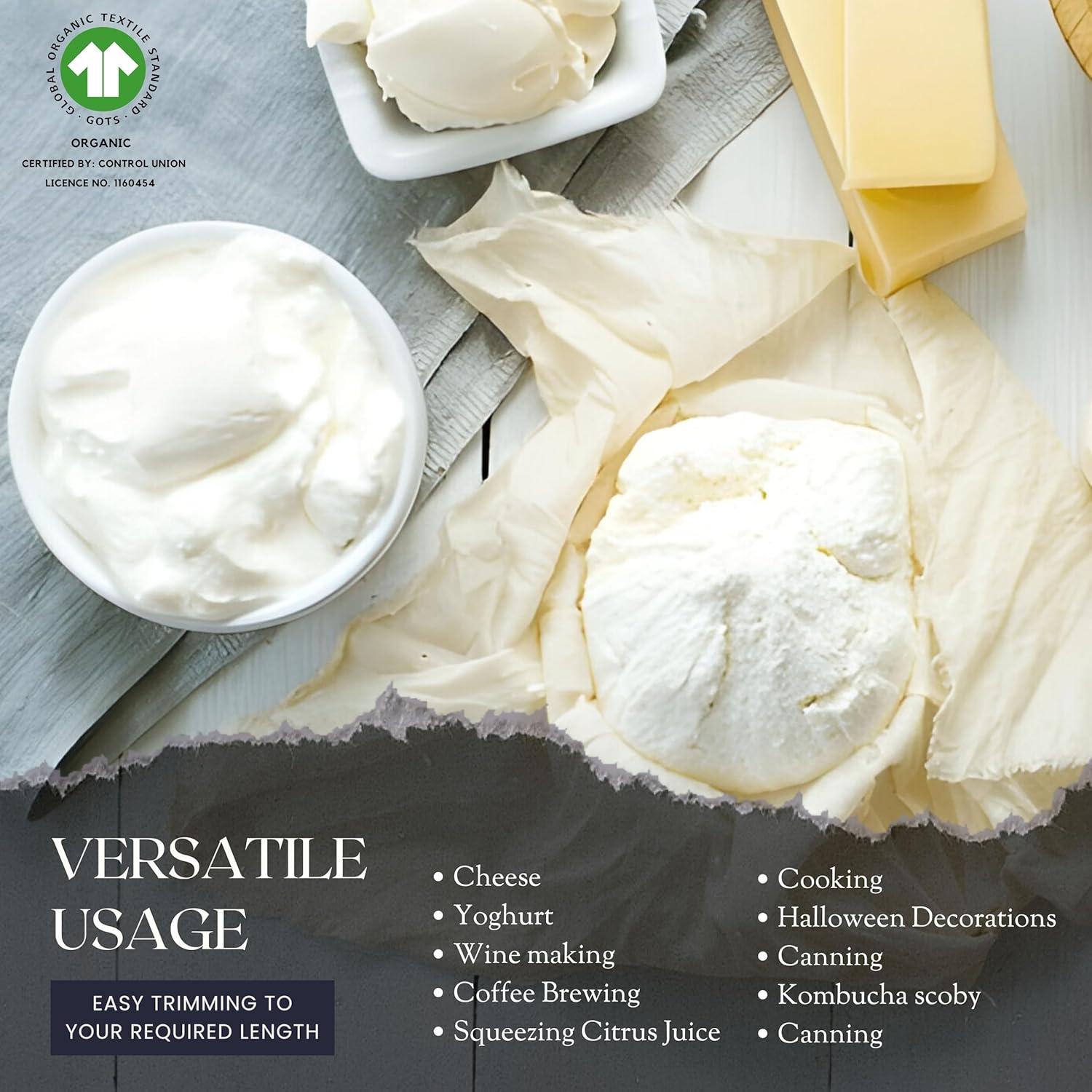 Gasa de Algodón Orgánico WHITEWRAP Grado 50 50x50 cm