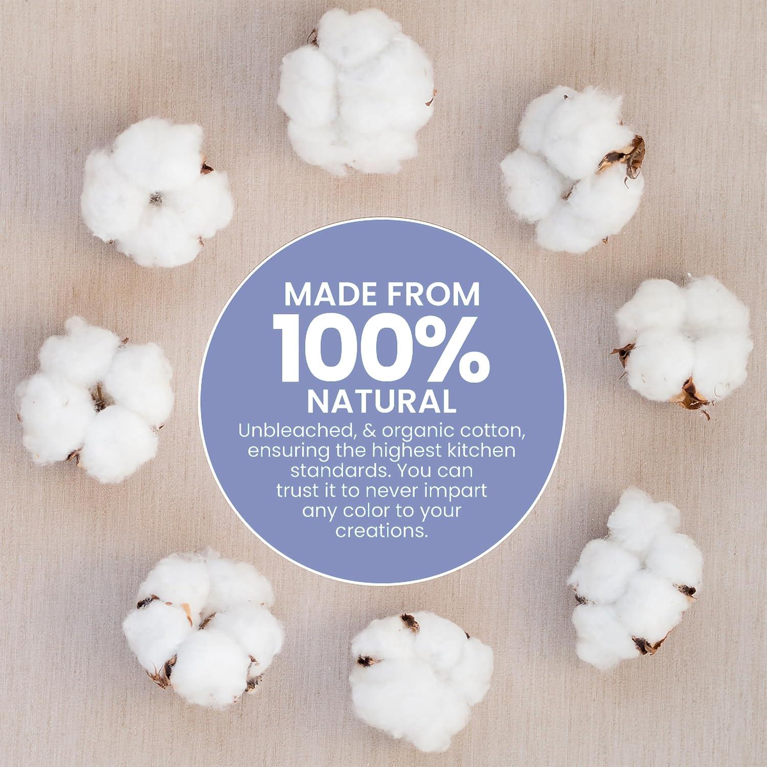 Gasa de Algodón Orgánico WHITEWRAP Grado 50 50x50 cm