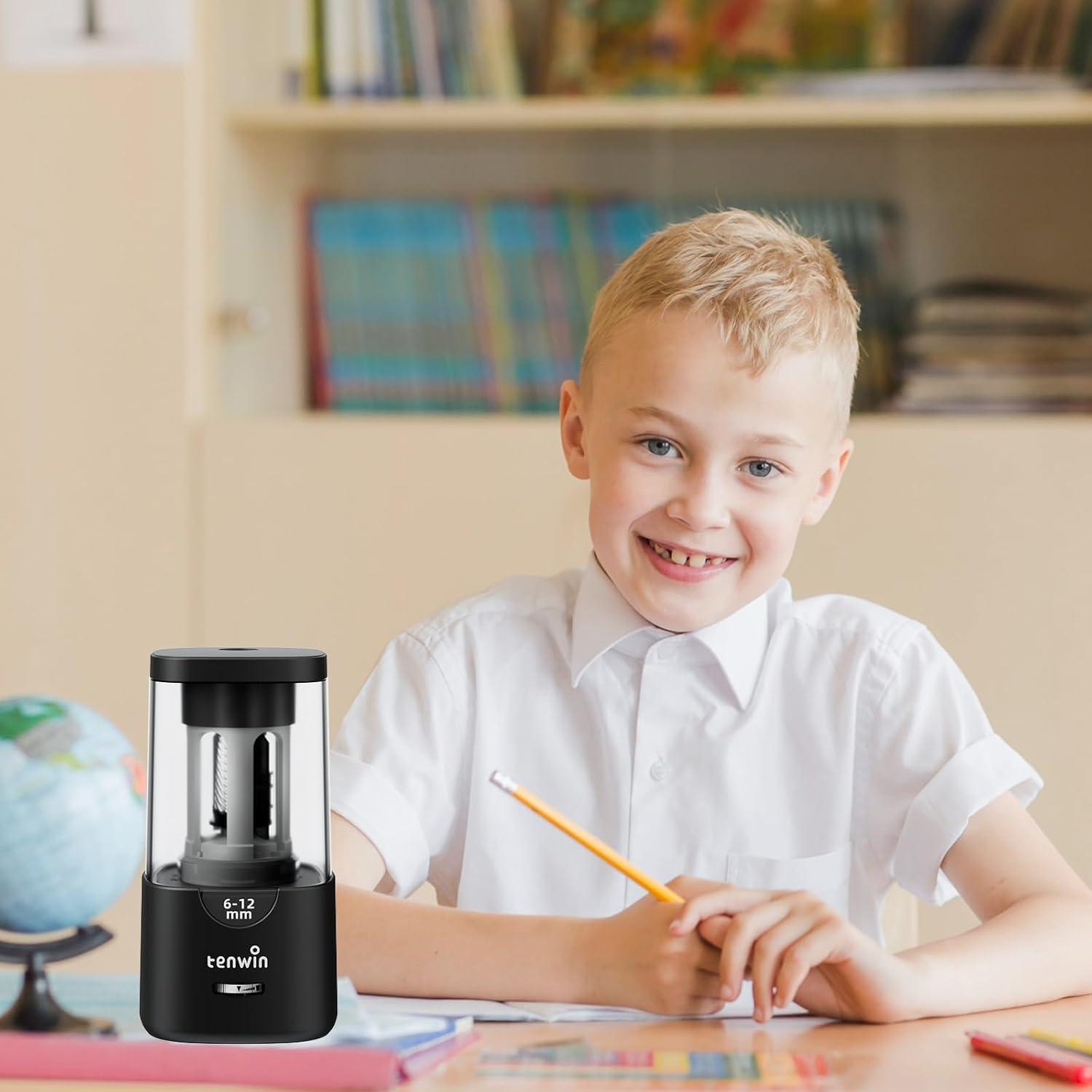 Sacapuntas Eléctrico Tenwin TW8041 - Afilado Rápido 6-12mm