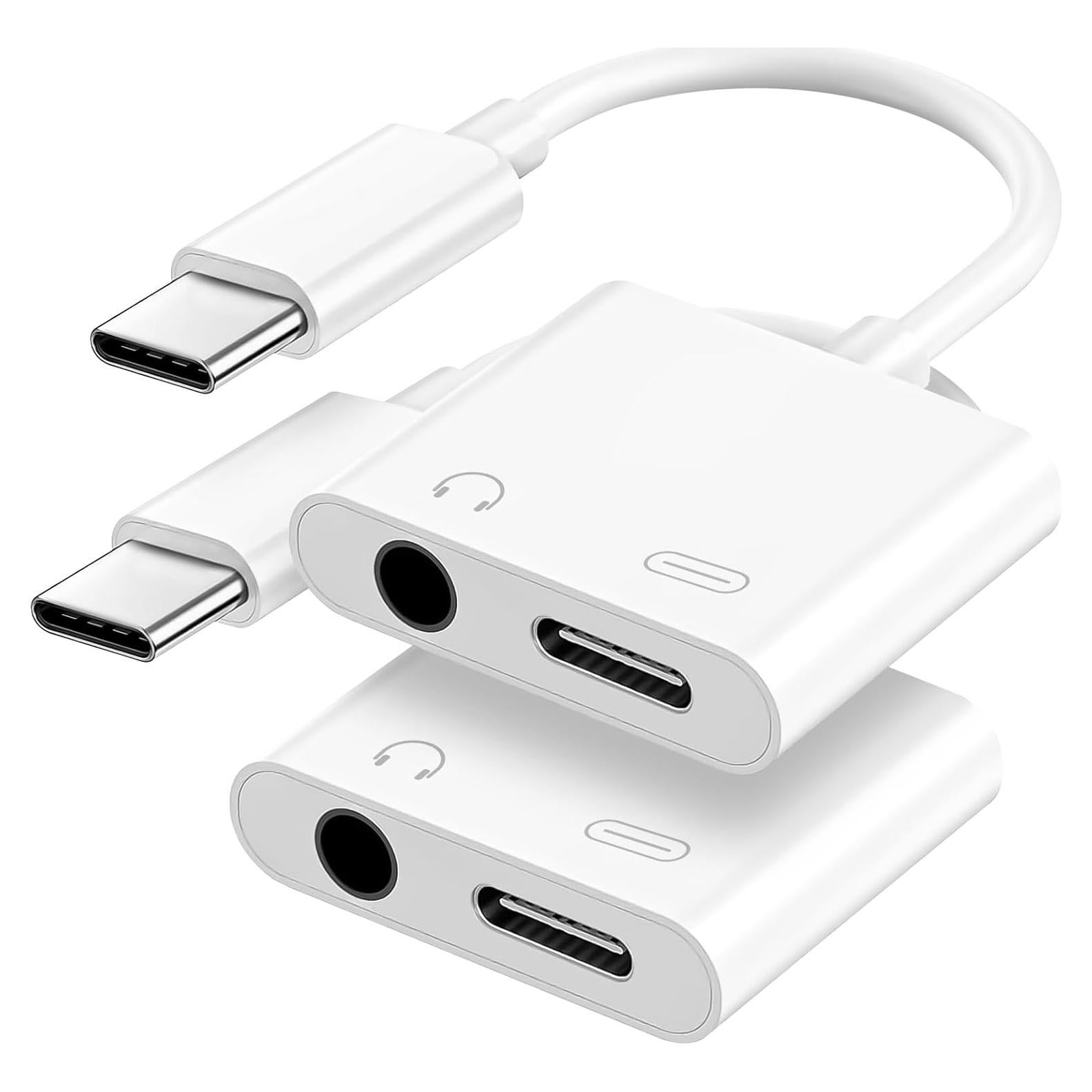 Adaptador USB C a 3.5mm y cargador Criello - Paquete de 2
