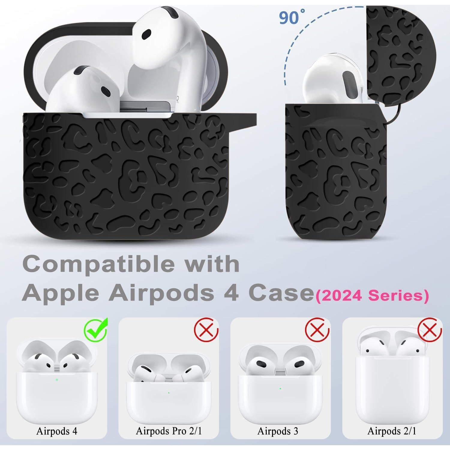 Funda de Leopardo Gawnock para AirPods 4ta Generación - Protección Completa