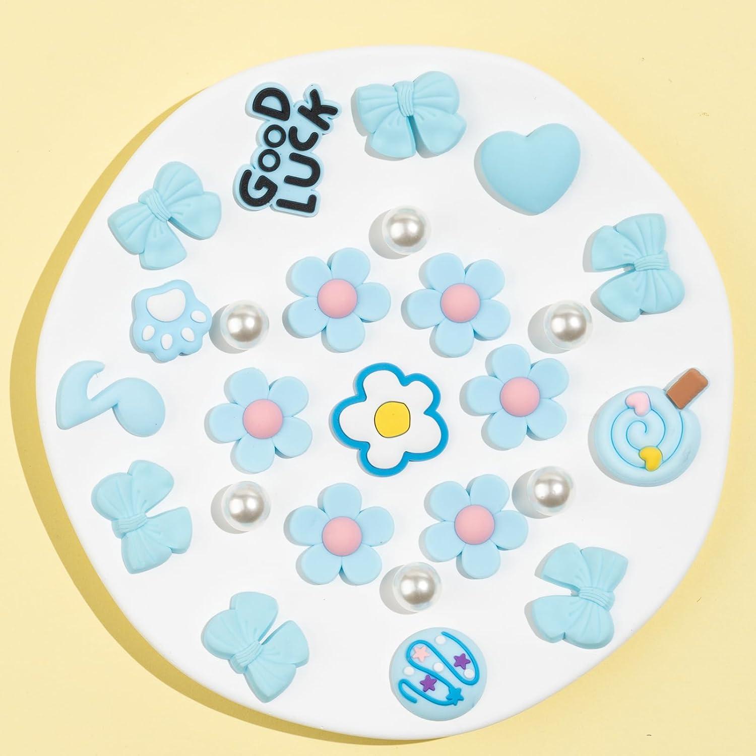 Encantadores de Zapatos para Niñas y Mujeres - 25 Piezas DIY Coloridos