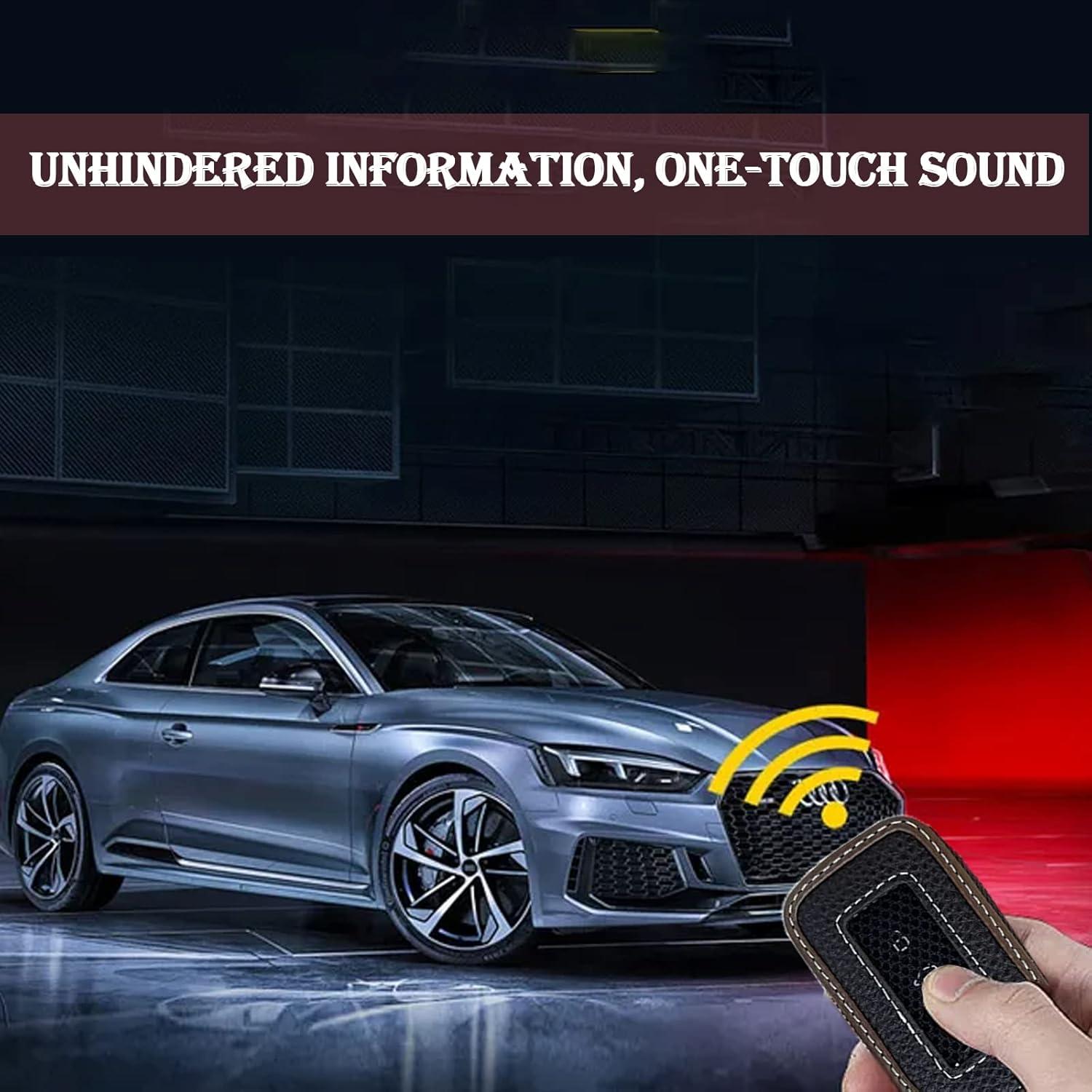 Funda de Llave de Coche de Cuero Syihah - 2 Piezas Marrón