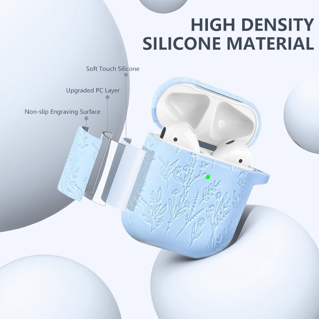 Funda de Silicona Grabada para AirPods 2ª/1ª Gen Ekoonpft