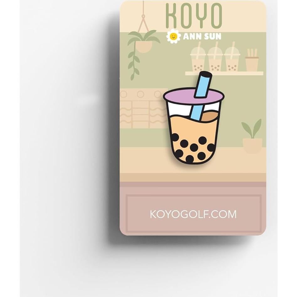 Marcador de Pelota de Golf KOYO Té de Burbuja con Clip Magnético