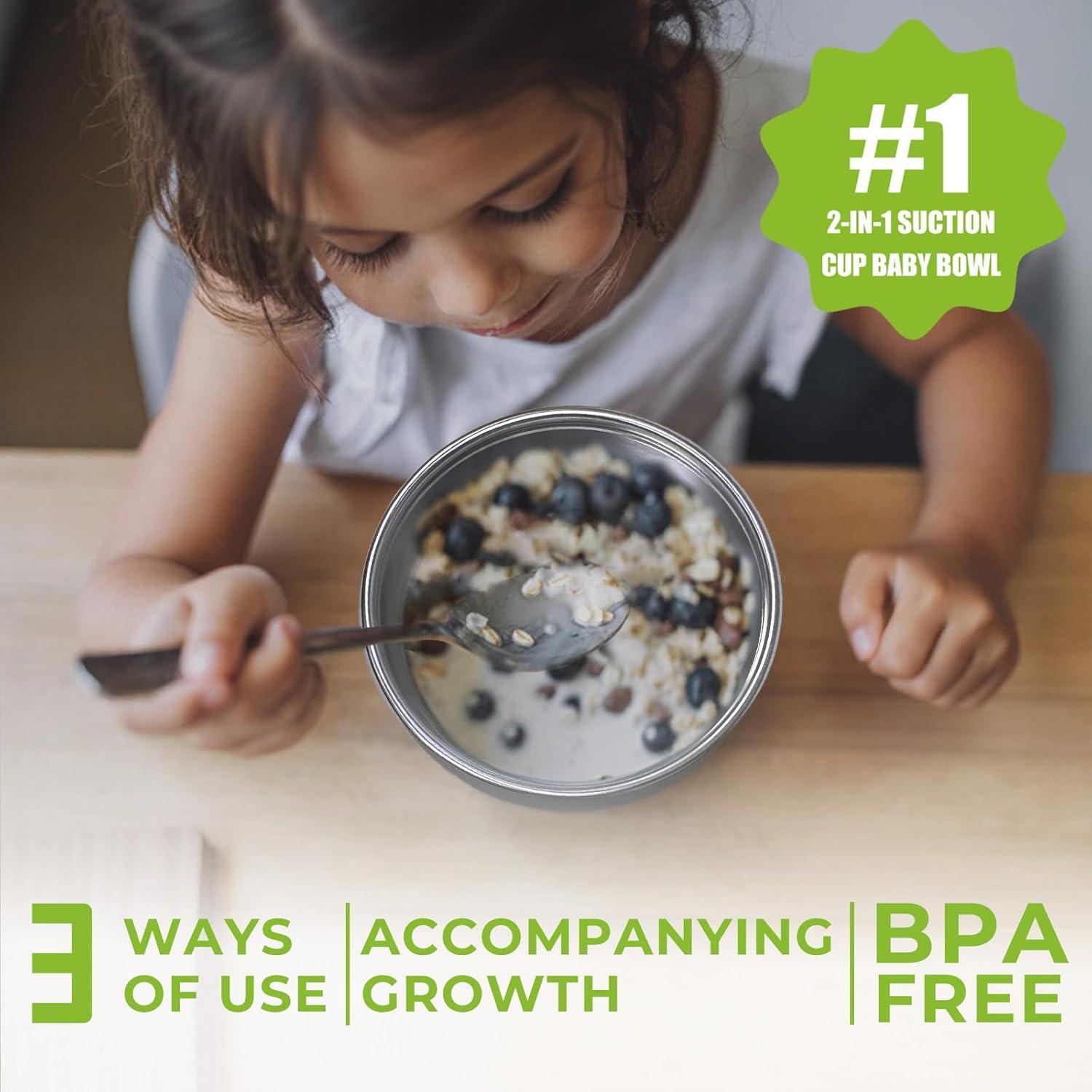 Tazones Antideslizantes para Niños OKAY ORANGE 12.7 cm