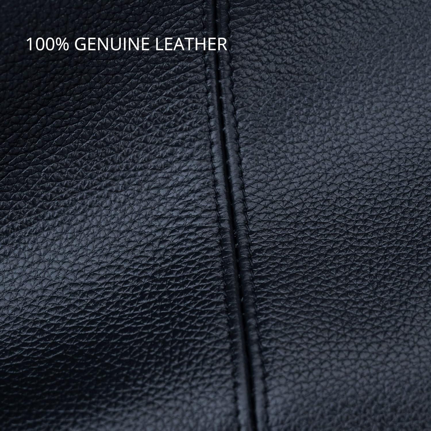 Cartera de Cuero Genuino Bveyzi para Mujeres - Clutch y Cruzado