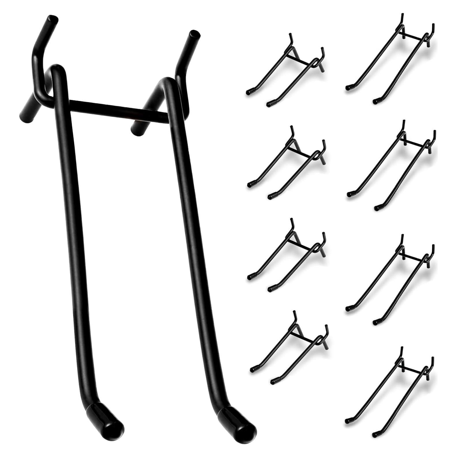 Ganchos de Doble Brazo Dualshine 4/6 Pulgadas Negro - 20 Pcs