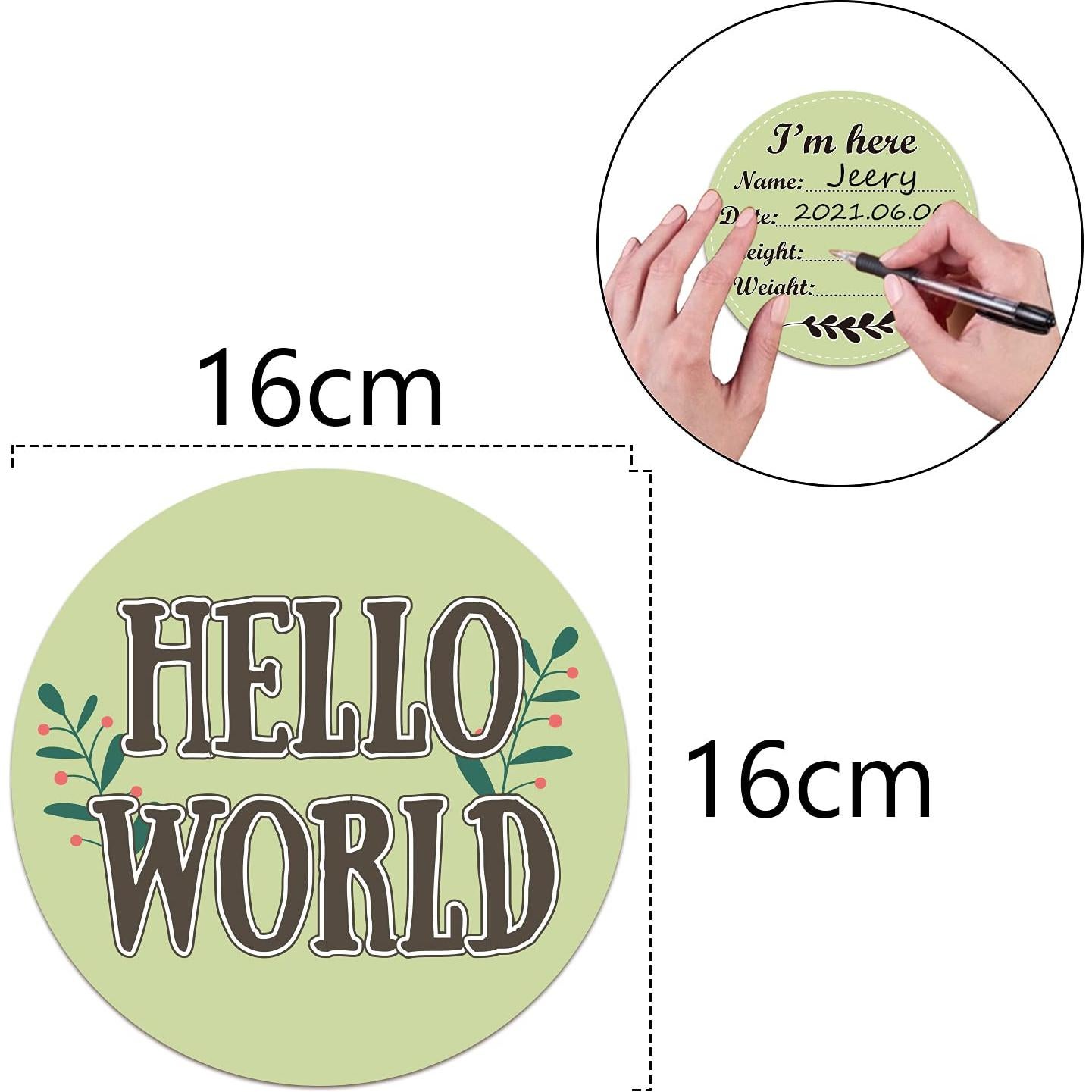 Tarjetas de Hitos para Bebés 15PCS Malihome - Accesorios Fotografía