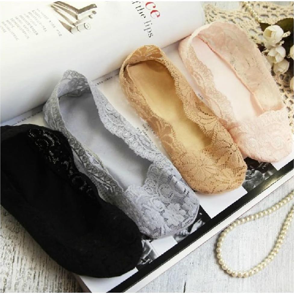 6 Pares de Calcetines Antideslizantes de Encaje SNUG STAR