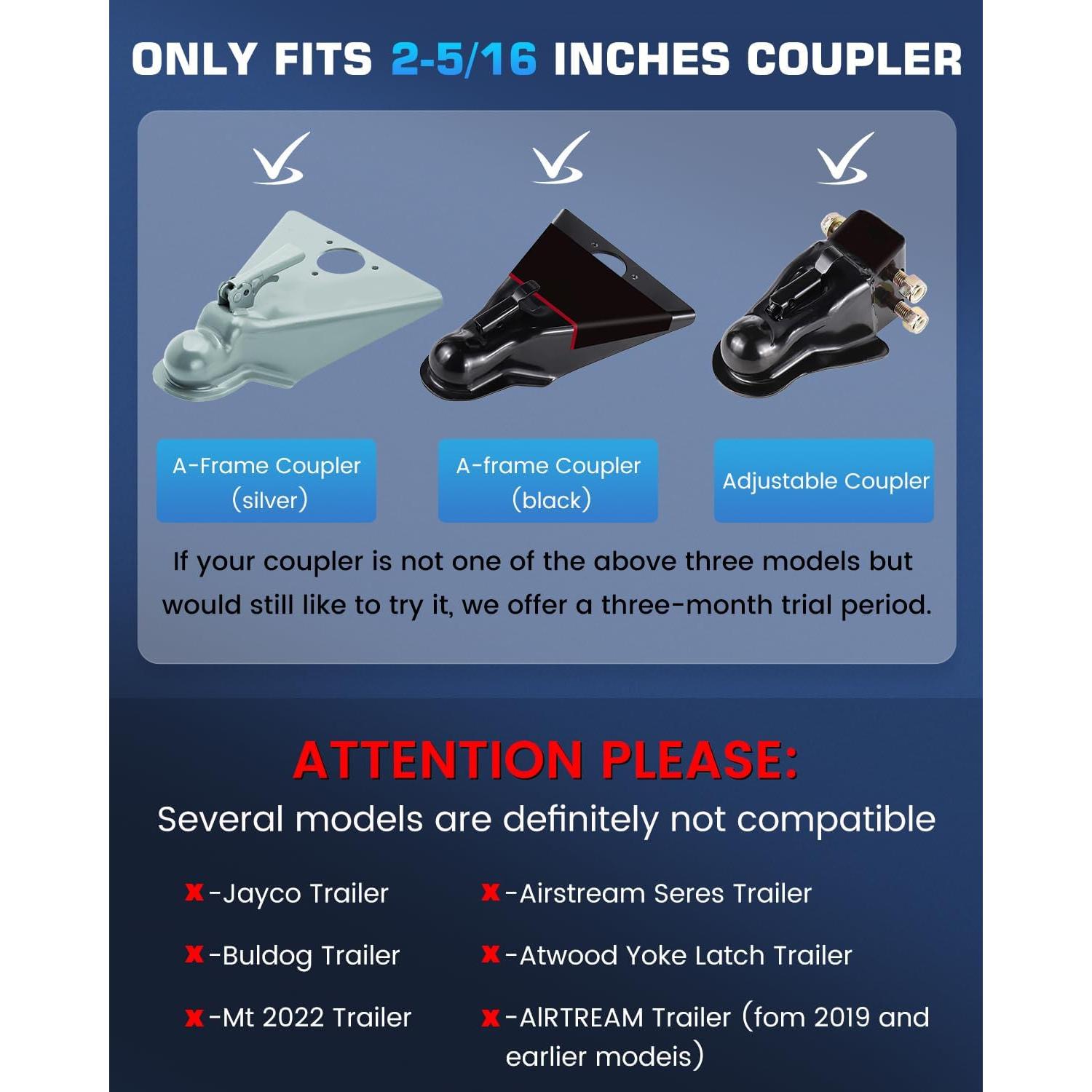 Cerradura de Remolque Harsire 2 5/16" Antirrobo Acero