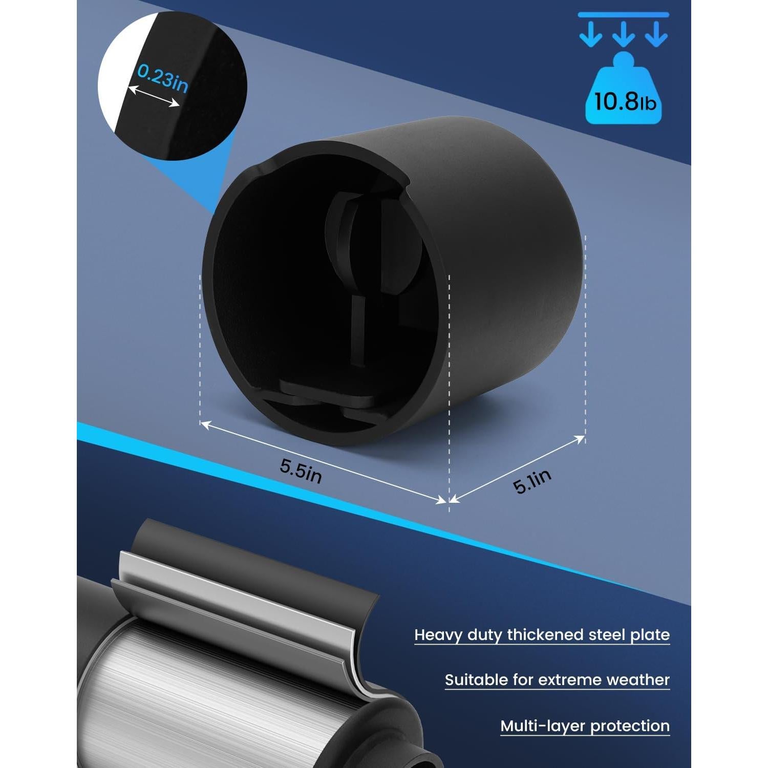 Cerradura de Remolque Harsire 2 5/16" Antirrobo Acero