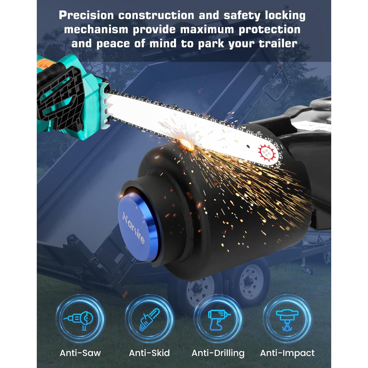 Cerradura de Remolque Harsire 2 5/16" Antirrobo Acero