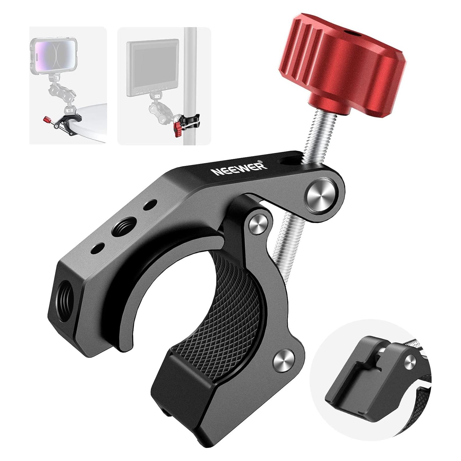 Abrazadera Super Clamp NEEWER ST81 con zapata fría 4 kg