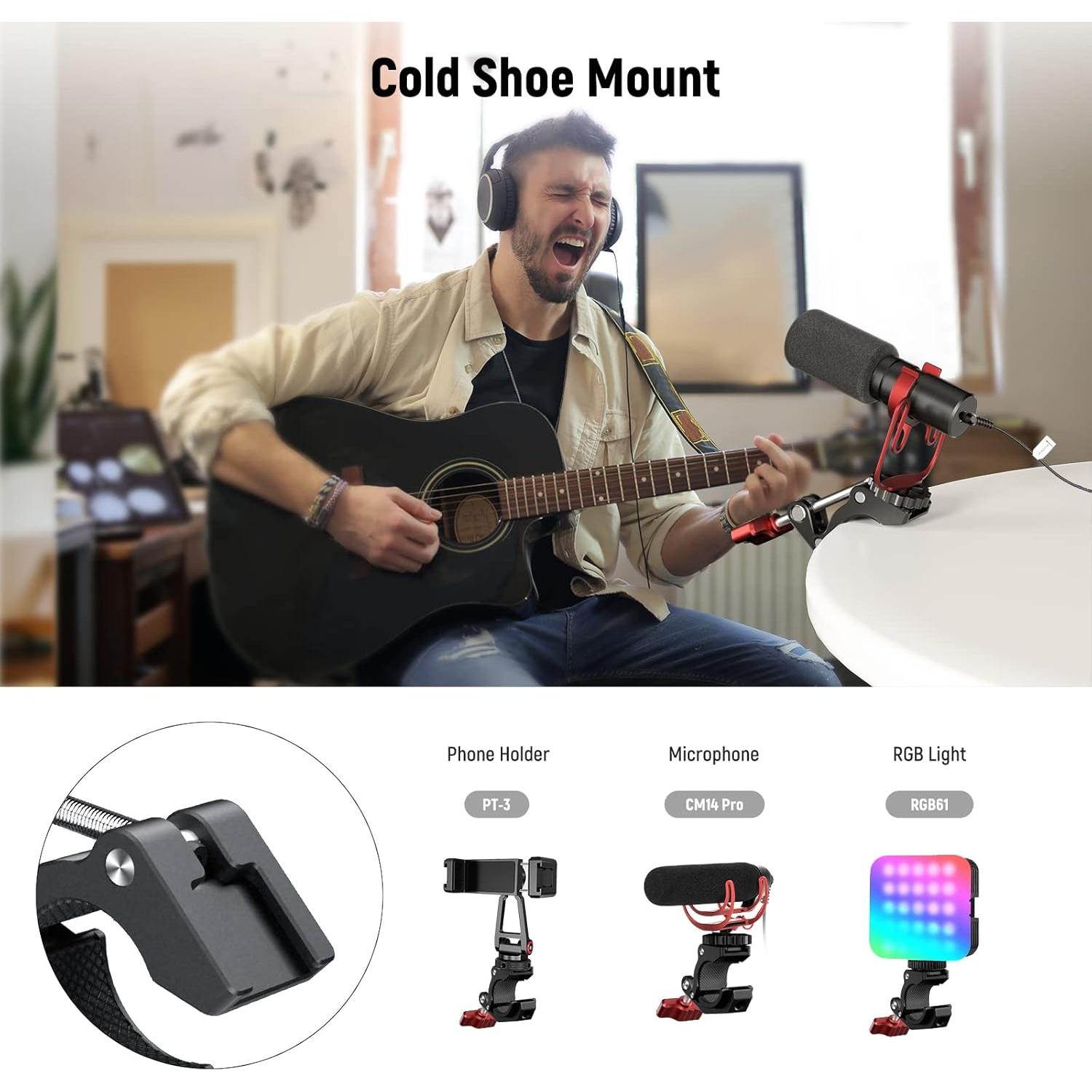 Abrazadera Super Clamp NEEWER ST81 con zapata fría 4 kg